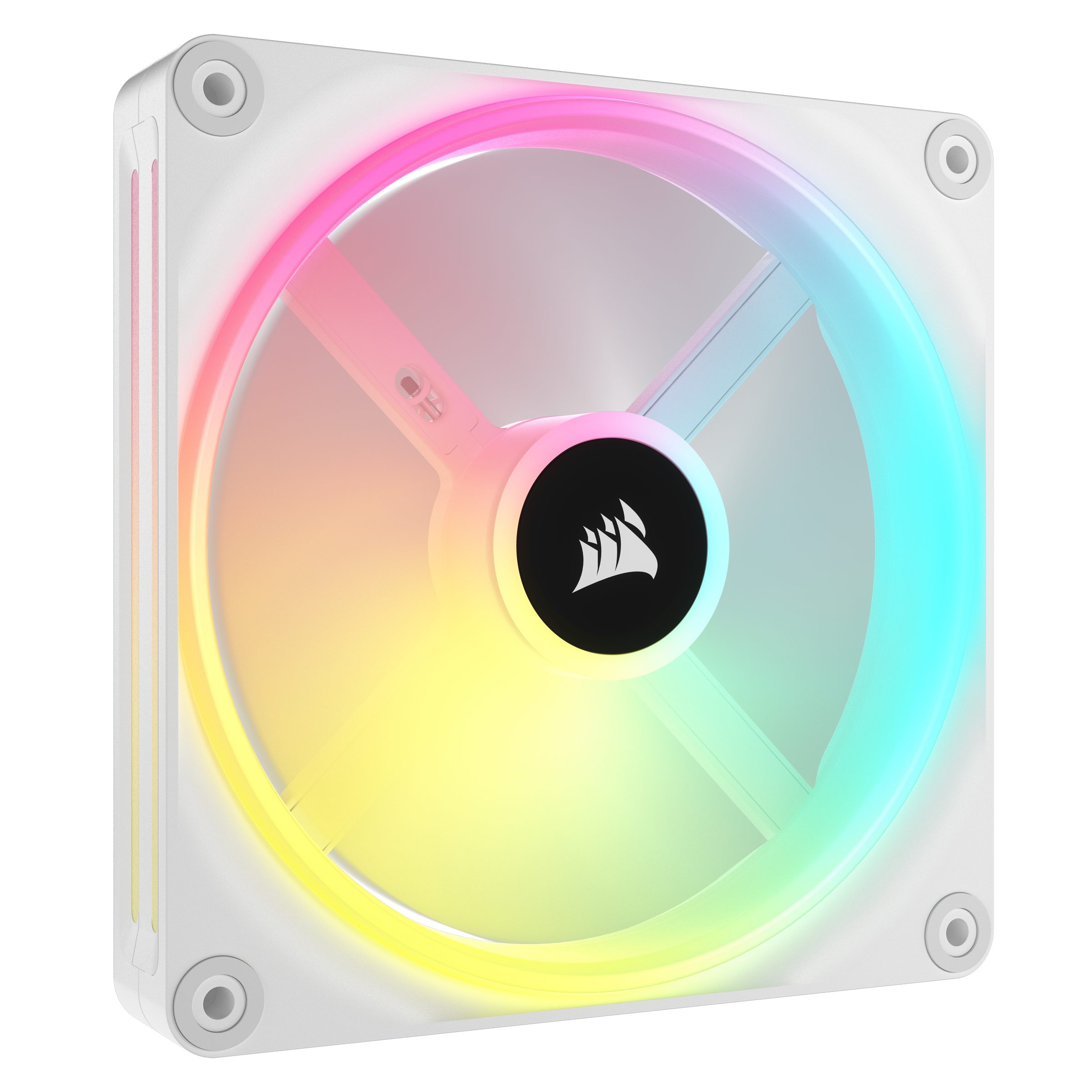 Gehäuselüfter iCUE LINK QX120 RGB Erweiterungskit – Weiß 120-mm-PWM-Lüfter