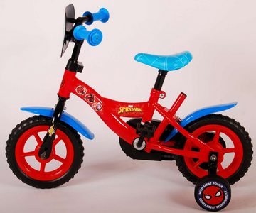 Kinderfahrrad Spider-Man Kinderfahrrad - Jungen - 10 Zoll - Rot / Bau - Fester Gang