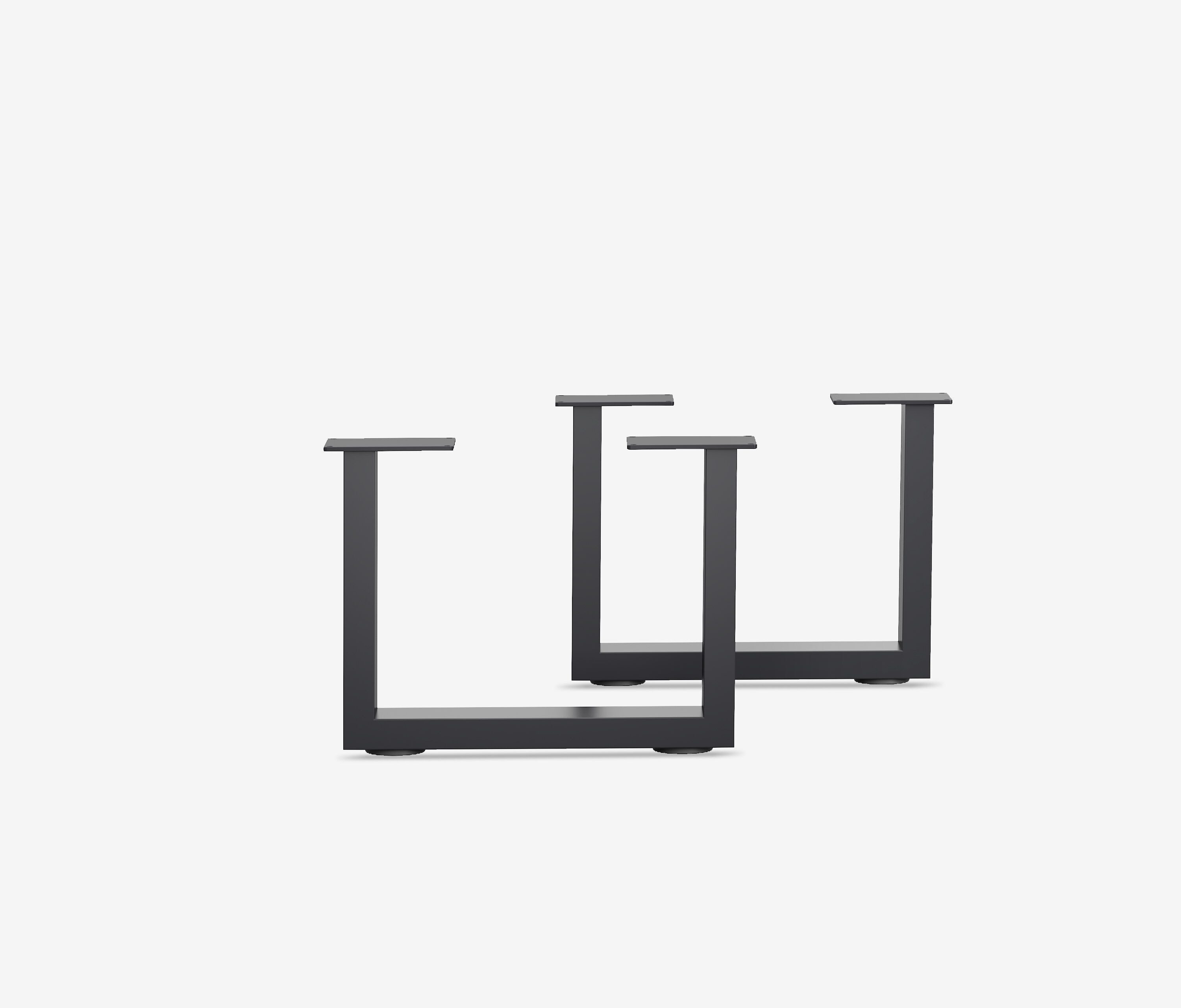 Tischplatte-Online.de Tischbein 2x Outdoor Couchtischgestell U-Frame Tischkufen für Sofatisch, Hochwertig / 5 Jahre Garantie / 2 Farben