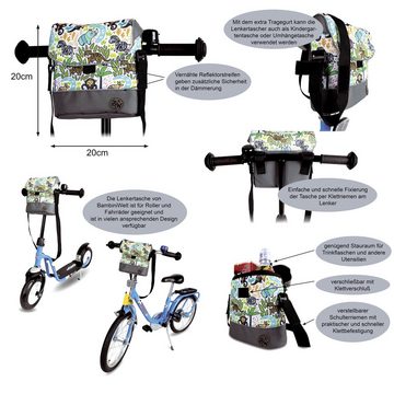 BambiniWelt by Rafael K. Lenkertasche Lenkertasche Tasche kompatibel mit Puky Woom Laufrad Roller Fahrrad