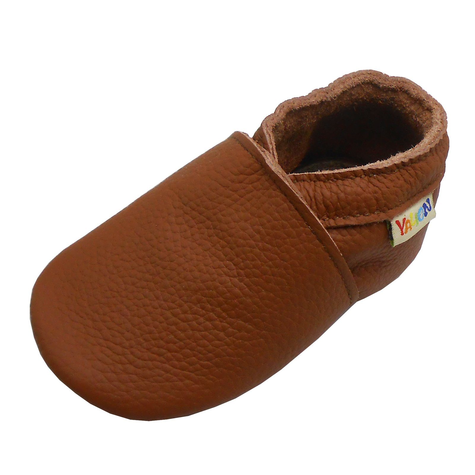 Yalion Yalion Leder Baby-Lauflernschuhe, weich, rutschfest, handgefertigt Krabbelschuh elastisch – Bild 3 von 3