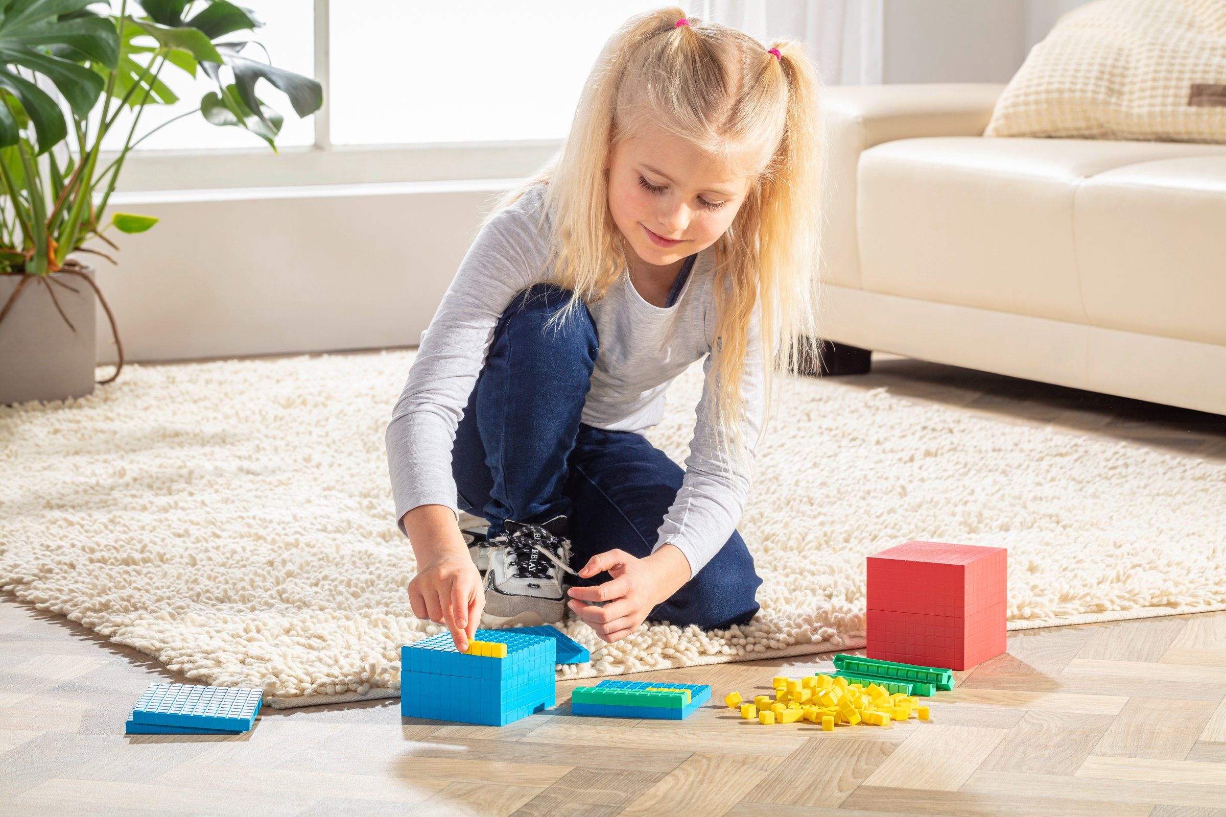 Wissner® aktiv lernen Lernspielzeug Dezimalrechensatz (121 Teile), RE-Plastic® Dezimalrechnen Mathe, RE-Plastic®