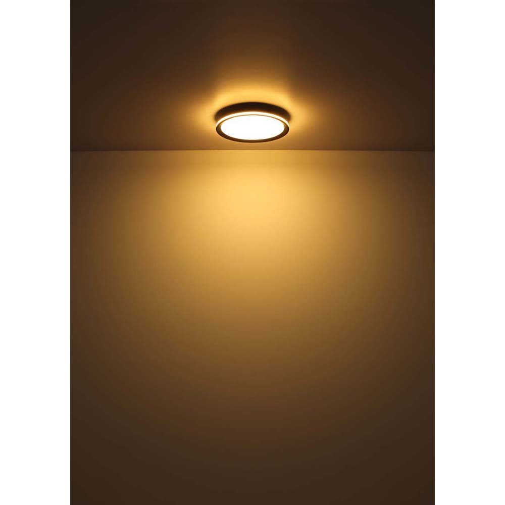 3 Globo Deckenlampe LED LED Deckenleuchte Deckenleuchte, Wohnzimmerlampe Schwarz-matt