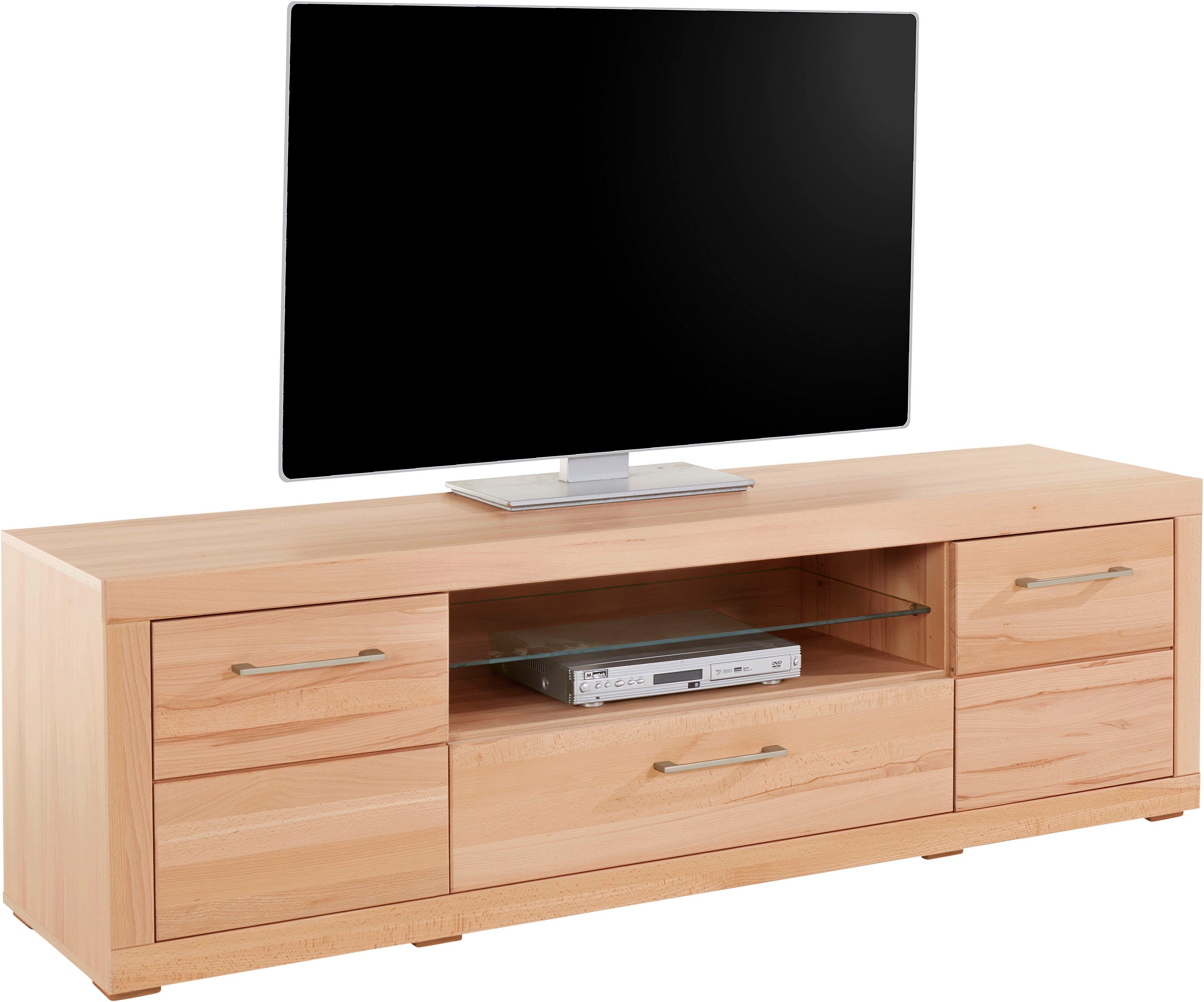 VOGL Möbelfabrik Lowboard "1237", Massivholzfront, Breite ca. 171 cm, mit S günstig online kaufen