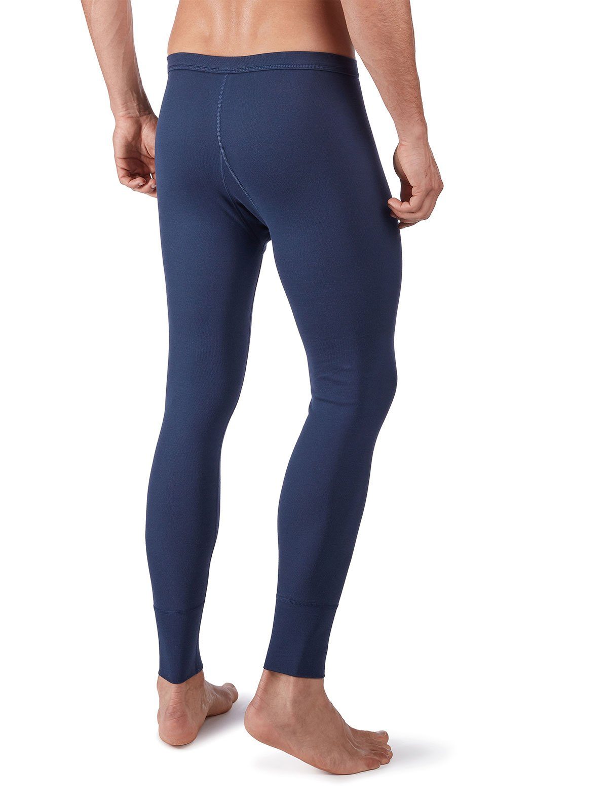 HUBER Lange Unterhose Herren Pant lang mit Eingriff Cotton Fine Rib (Stück, 1-St) mit eingriff