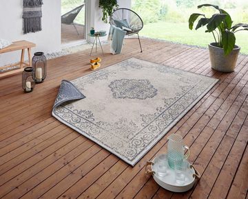 Teppich CEBU Wendeteppich, NORTHRUGS, rechteckig, Höhe: 5 mm, In-& Outdoor, Wetterfest, Balkon, Wohnzimmer, Wasserfest, Orientalisch