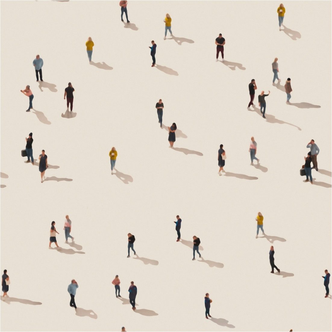 Tadessi Fototapete TADESSI Menschen M1-No.11750 Tapete Personen Beige Bunt