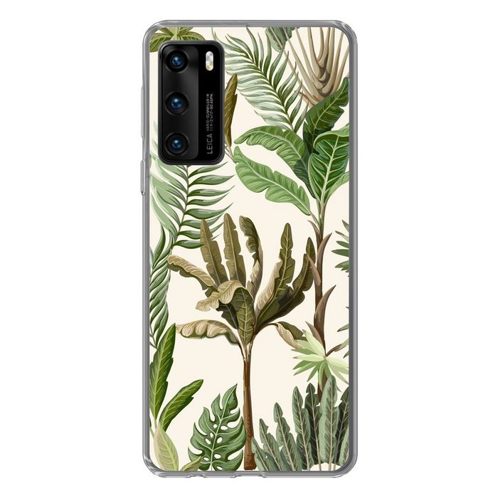MuchoWow Handyhülle Dschungel - Palme - Bananenstaude - Kinder - Natur - Pflanzen Handyhülle Huawei P40 Handy Case Silikon Bumper Case