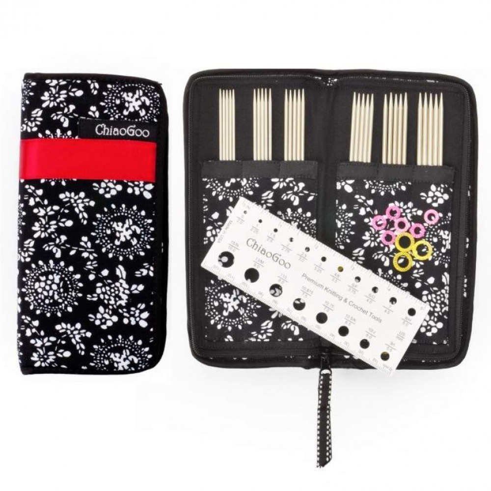 ChiaoGoo Stricknadeln Nadelset Nadelspiel Edelstahl 15 cm, Edelstahl