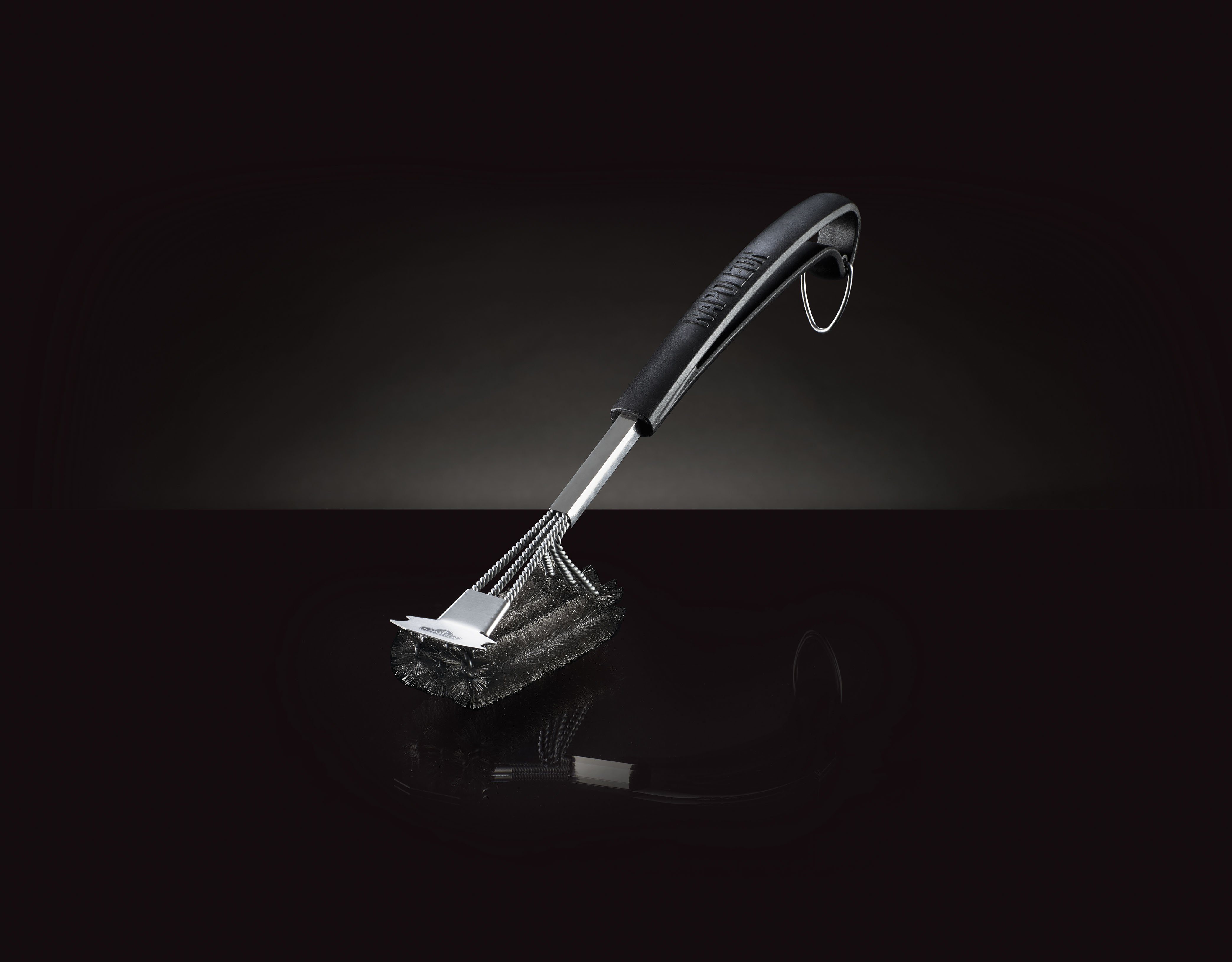 Napoleon Grillbürste Edelstahl Grillbürste dreireihig mit Schaber