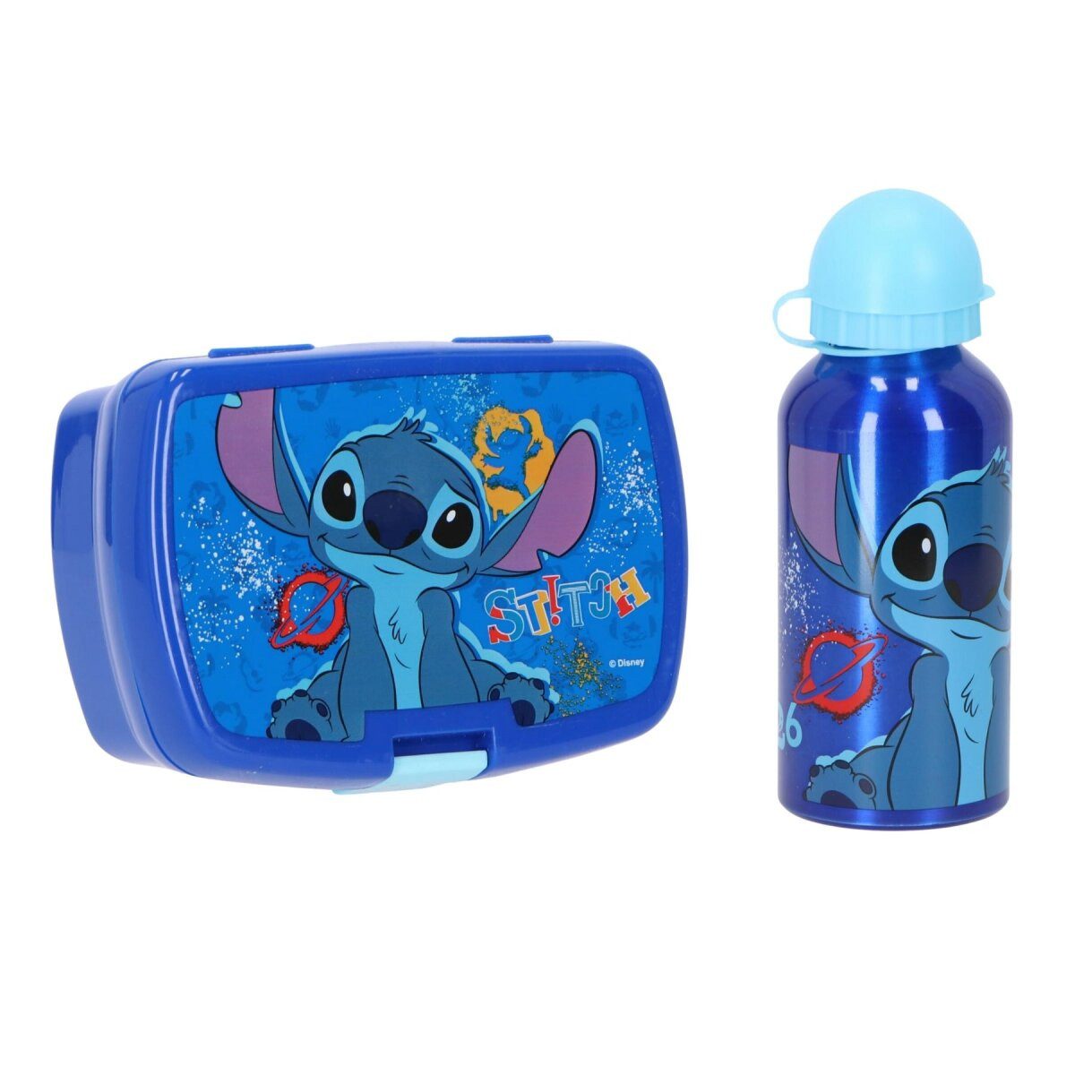 Lilo & Stitch Lunchbox Lilo & Stitch Lunchbox & Flasche – Metall-Set für Kinder, (1-tlg)
