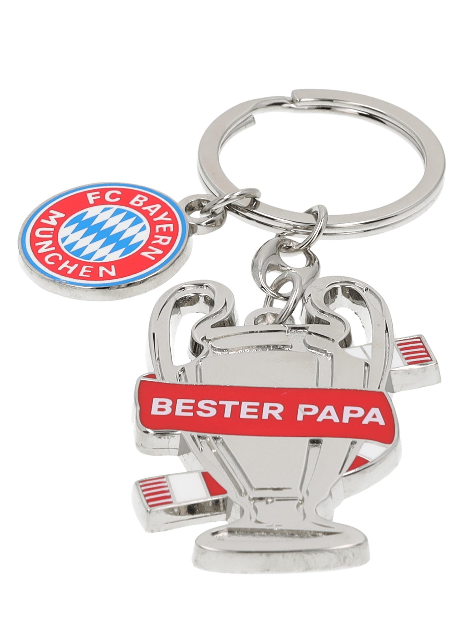 FC Bayern München Schlüsselanhänger FC Bayern München Schlüsselanhänger Bester Papa Silber I Fußball