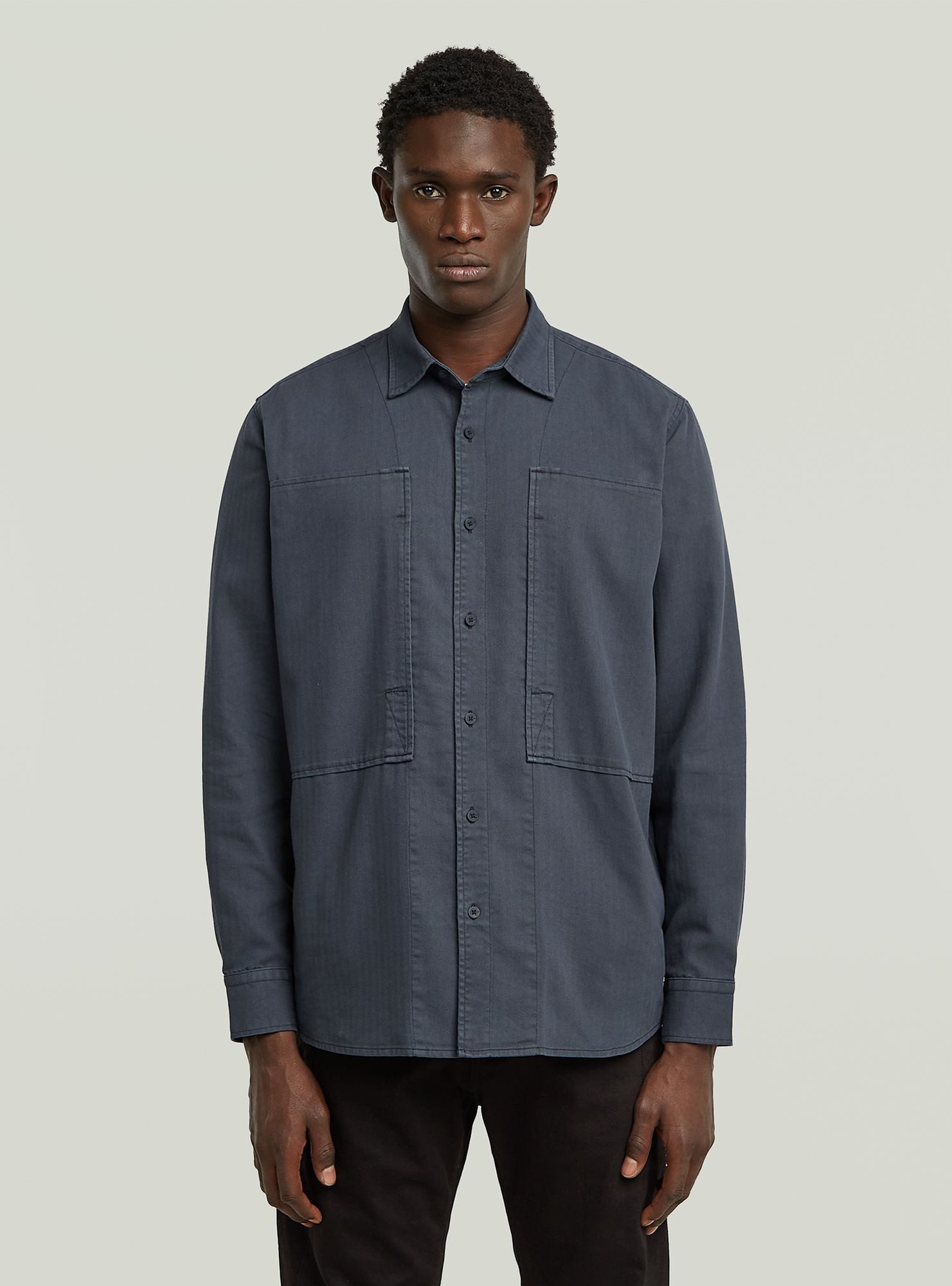 G-STAR Langarmshirt Panelled Pocket Regular Shirt