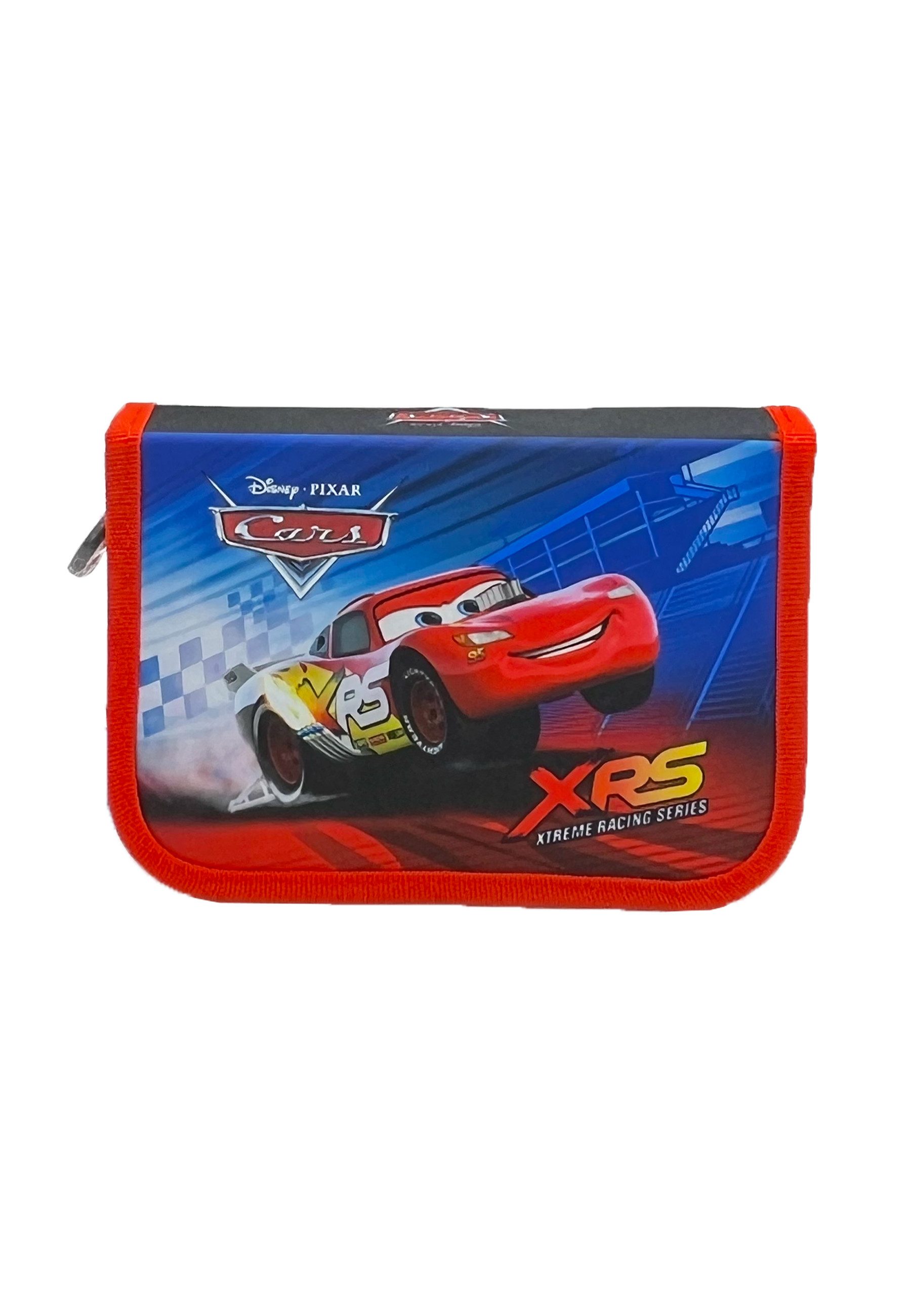 2-in-1 Federmappe & Kosmetiktasche – Cars Lightning McQueen, Mit Personalisiertem Namen
