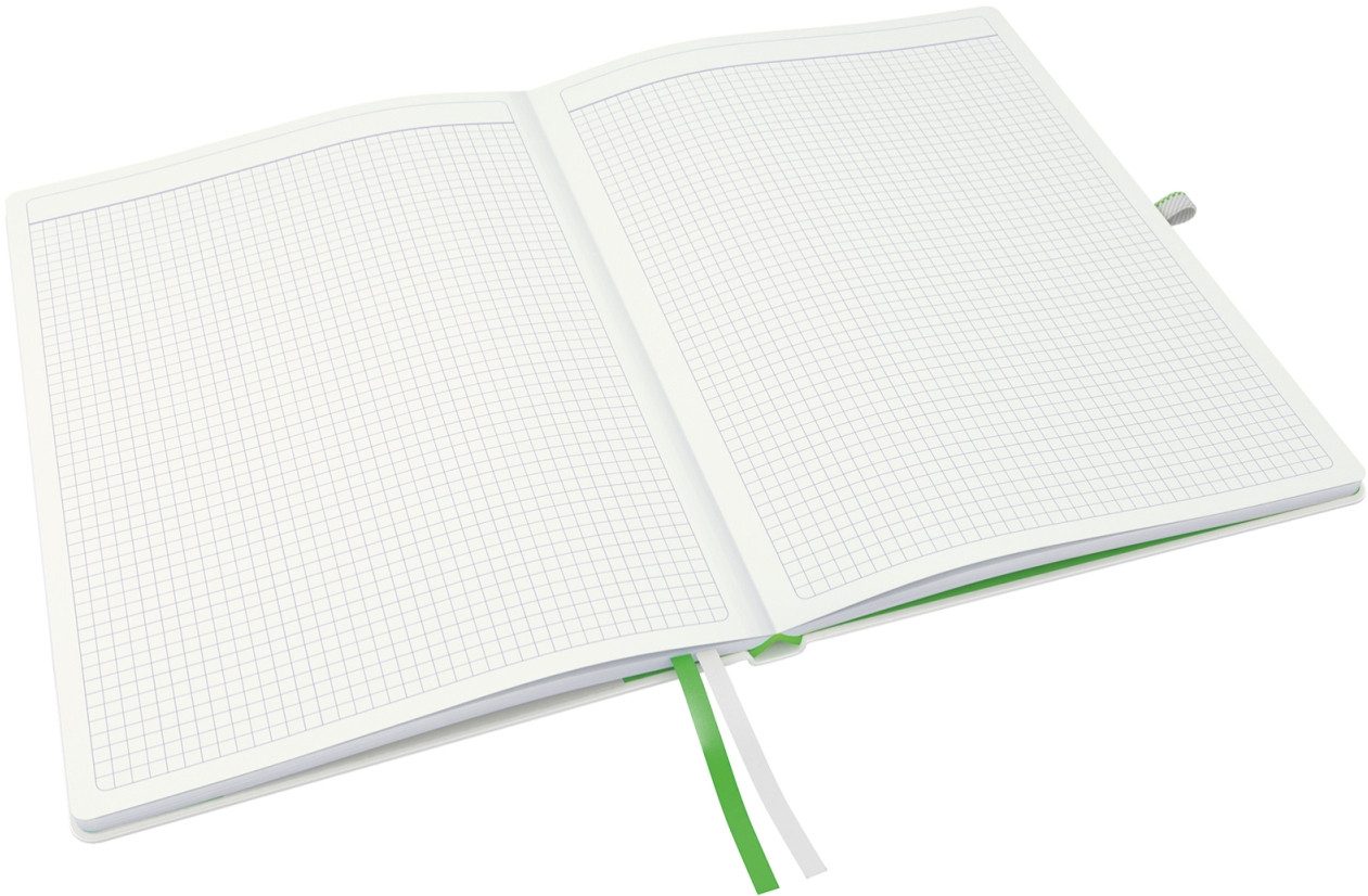 LEITZ Notizbuch Notizbuch Complete A4 kariert weiß