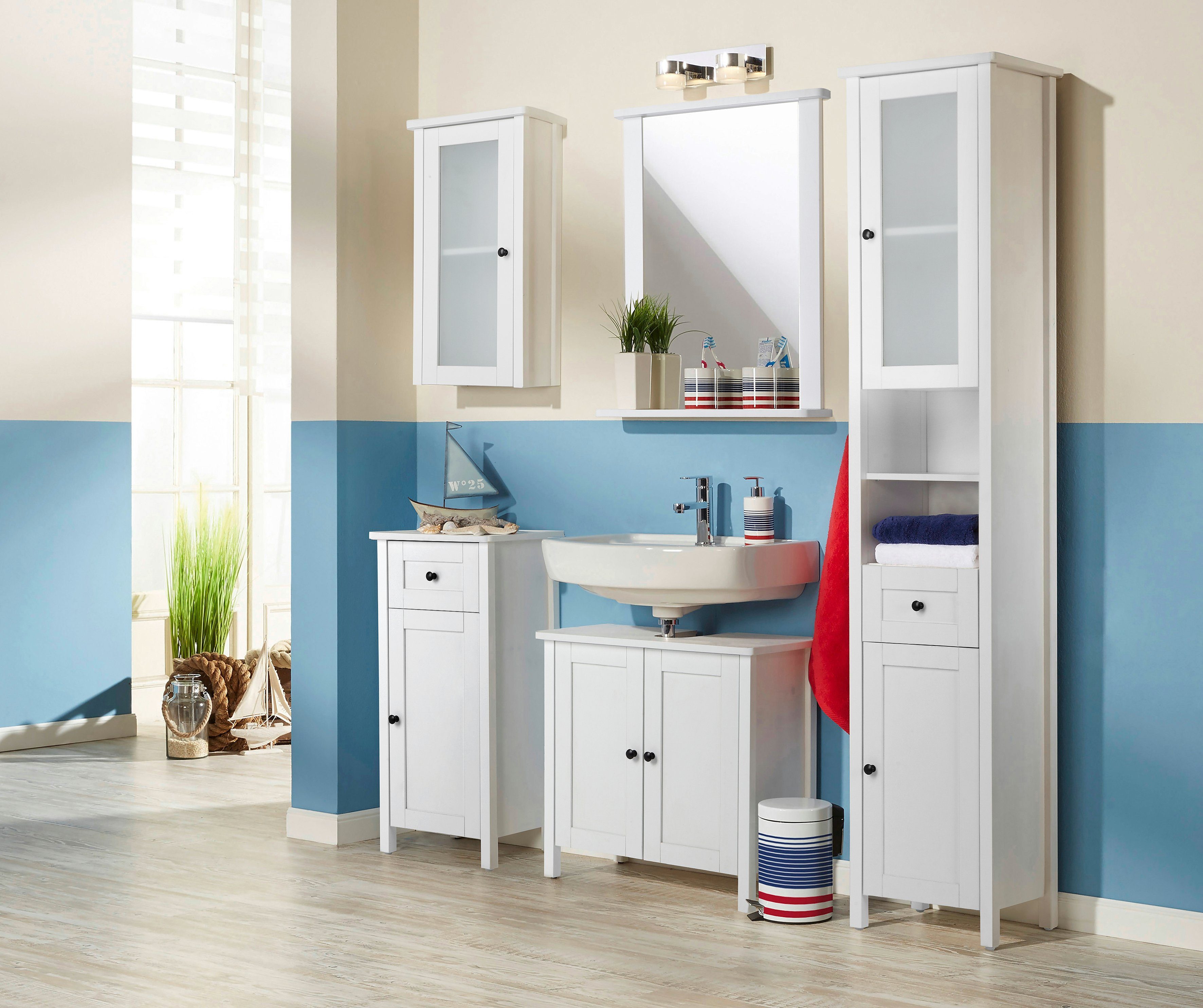 welltime Unterschrank Aalborg Badmöbel im Landhaus-Stil, Breite 40 cm günstig online kaufen