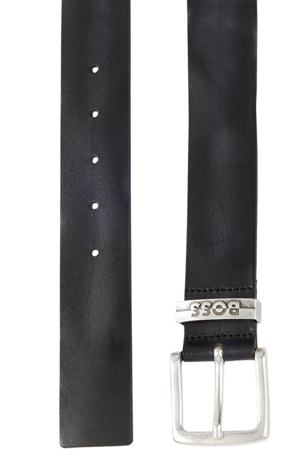 BOSS Ledergürtel Leder Schwarz Jen-loop günstig online kaufen