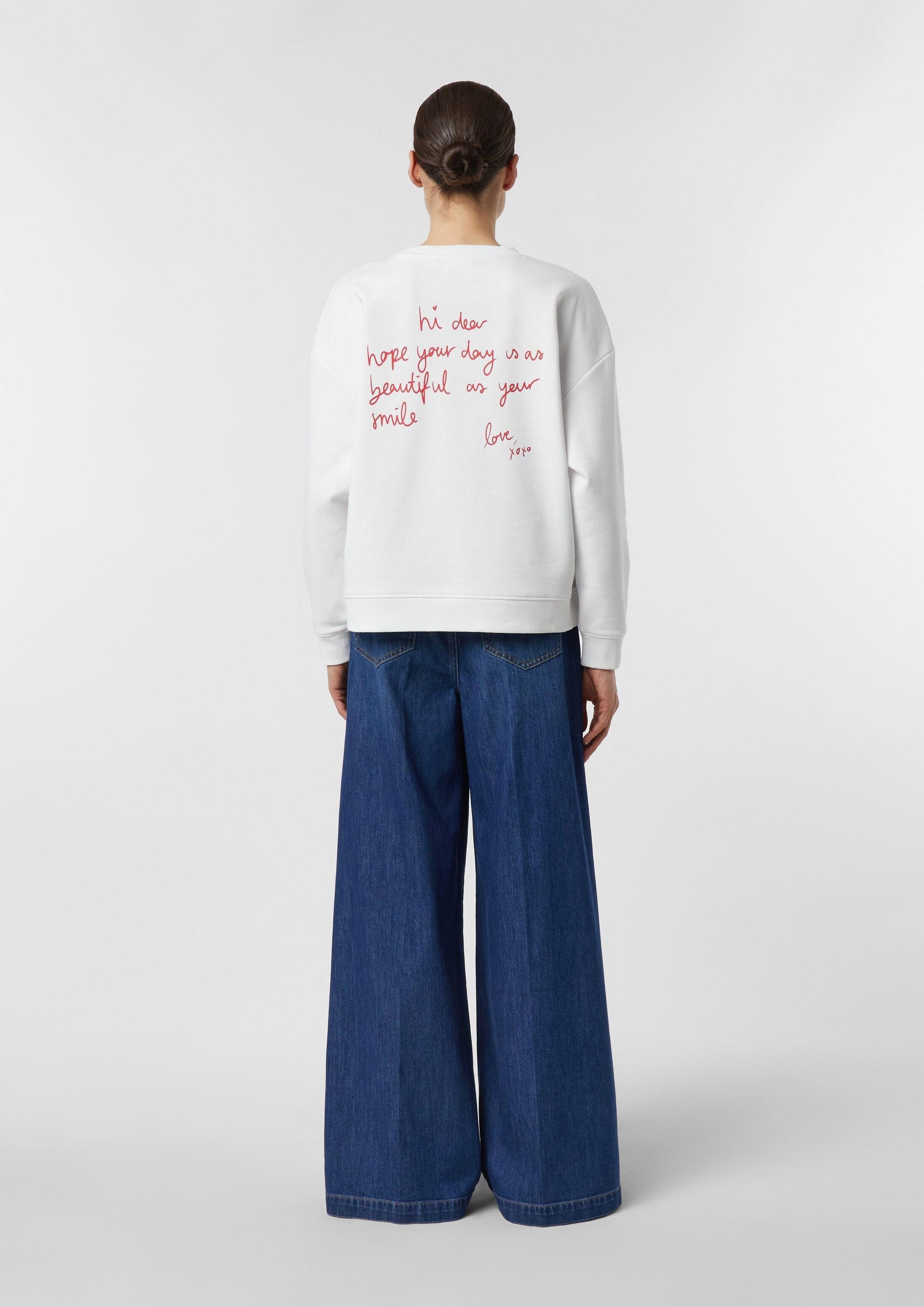 comma Sweatshirt Sweatshirt Sweatshirt mit Artwork