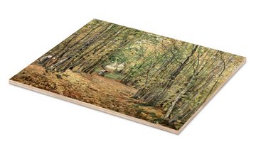 Posterlounge Holzbild Camille Pissarro, Der Wald bei Marly, Malerei