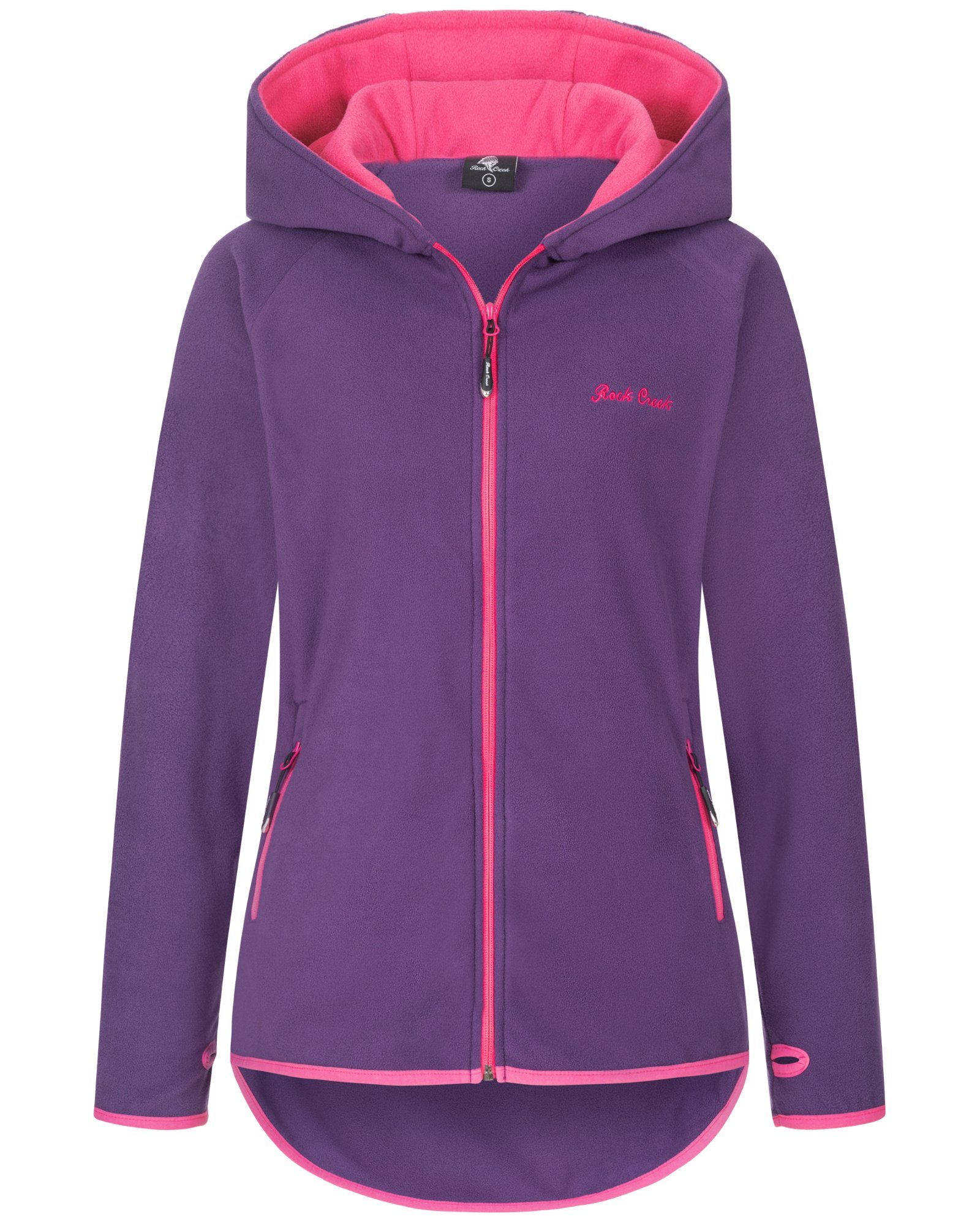 Rock Creek Fleecejacke Damen Fleecejacke Lang günstig online kaufen