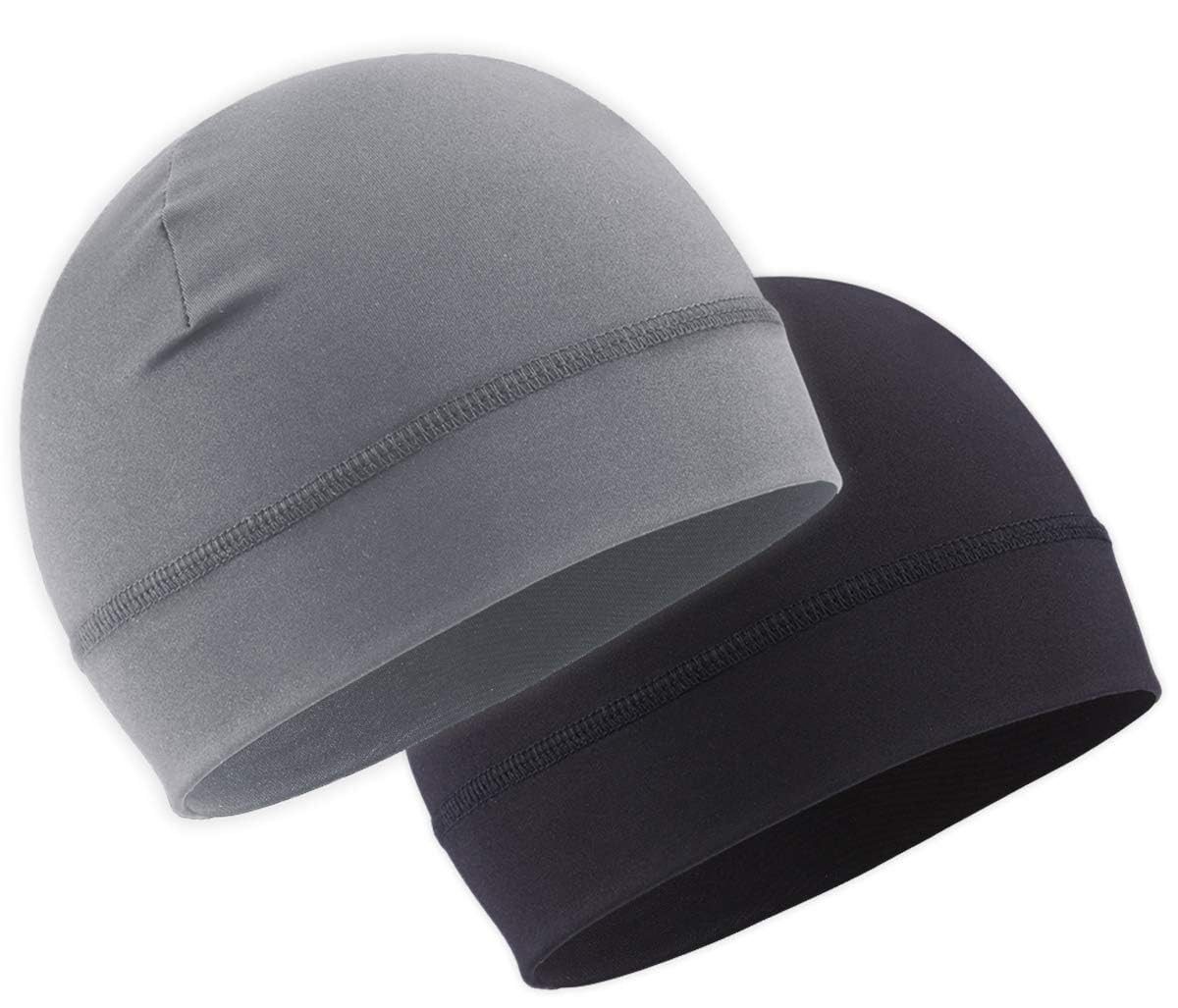 Tough Outfitters Snapback Cap Sportmütze unter Fahrradhelm - Helmmütze dünn - Unterziehmütze (2-St) Fahrradmütze unter Helm - Laufmütze Herren und Damen - Dünne Mütze