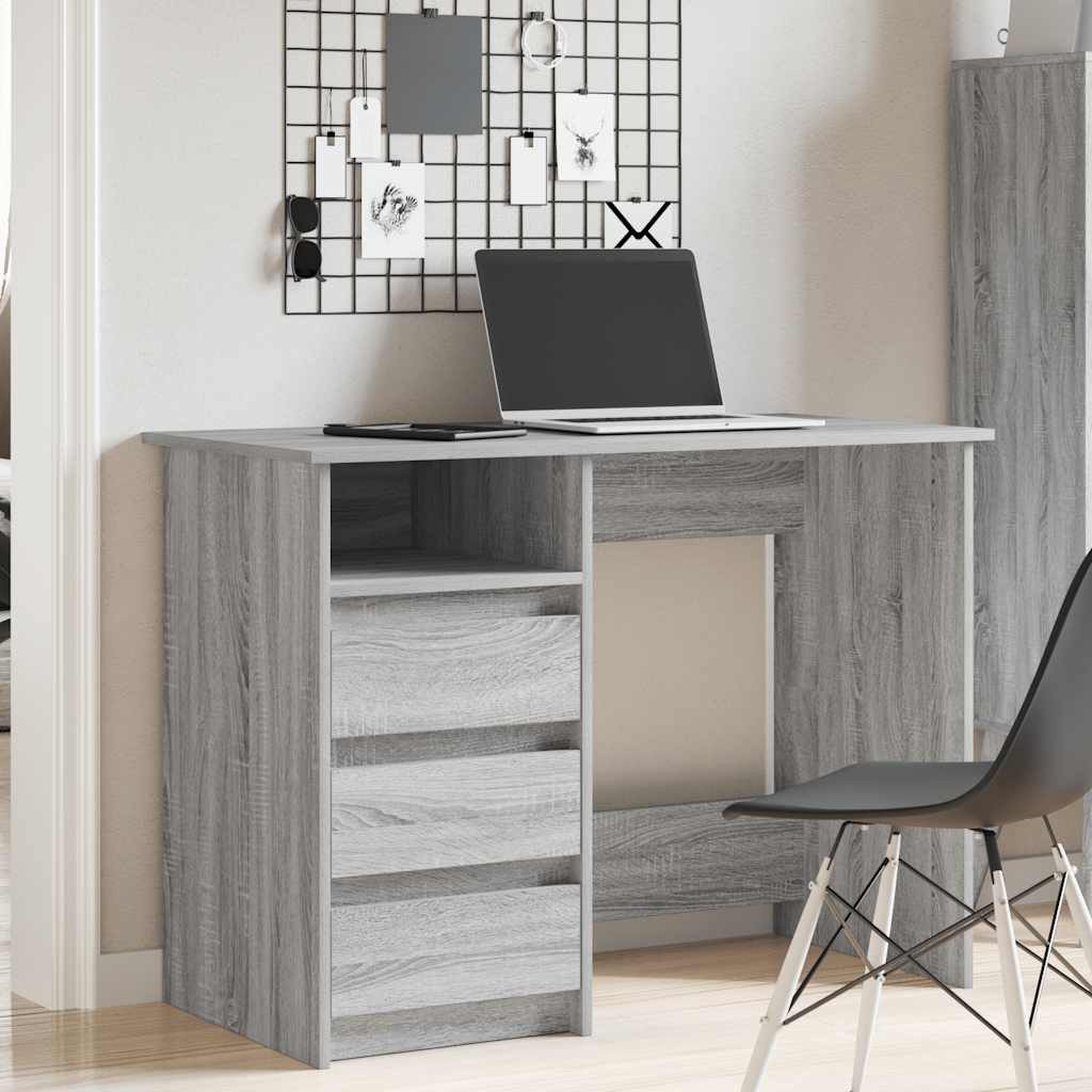 vidaXL Schreibtisch Schreibtisch Grau Sonoma 102x50x75 günstig online kaufen