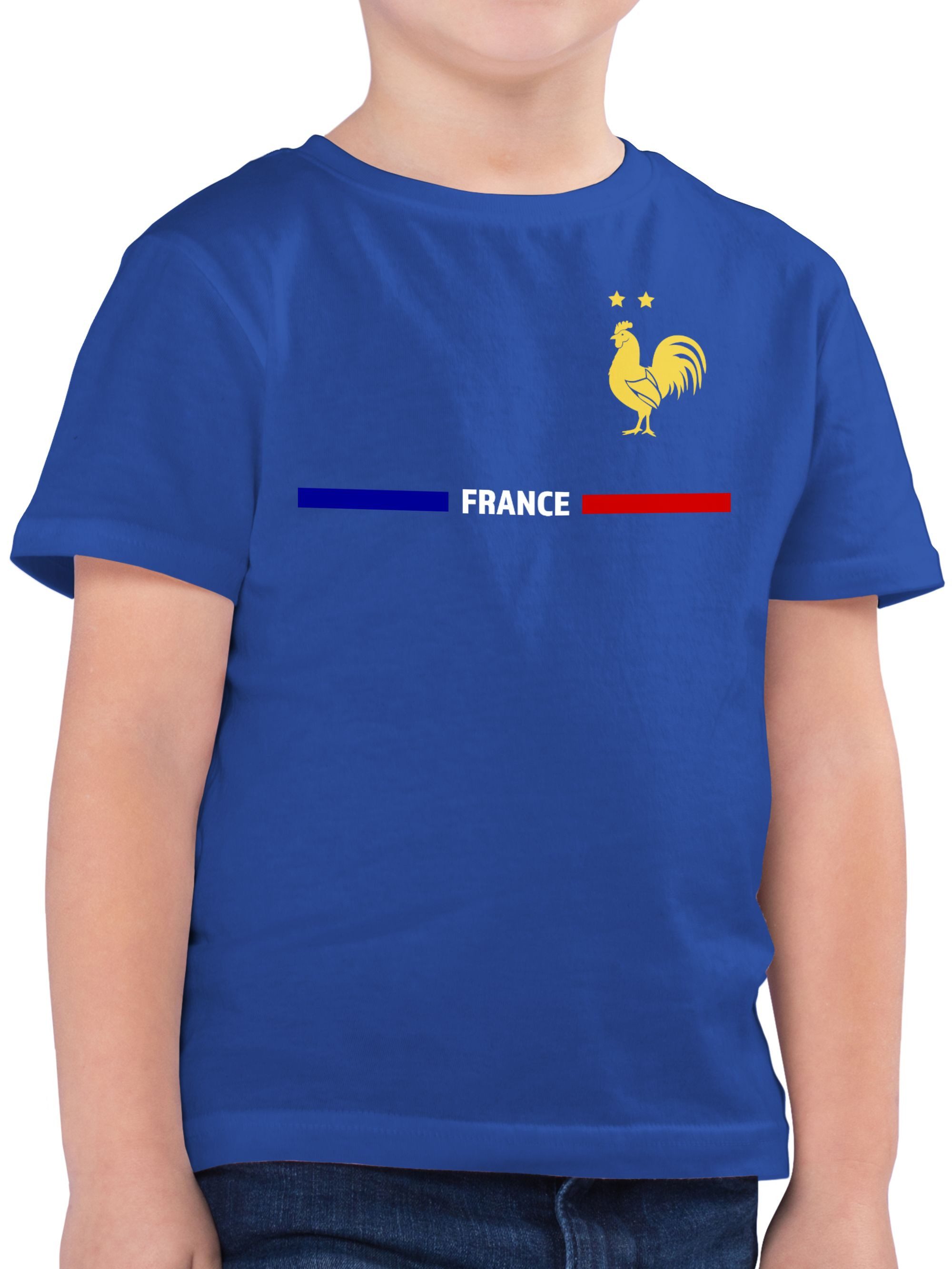 Shirtracer T-Shirt Frankreich Trikot Wappen, France mit Stolz, Französisches Fan-Motiv (1-tlg) 2026 Fussball WM Fanartikel