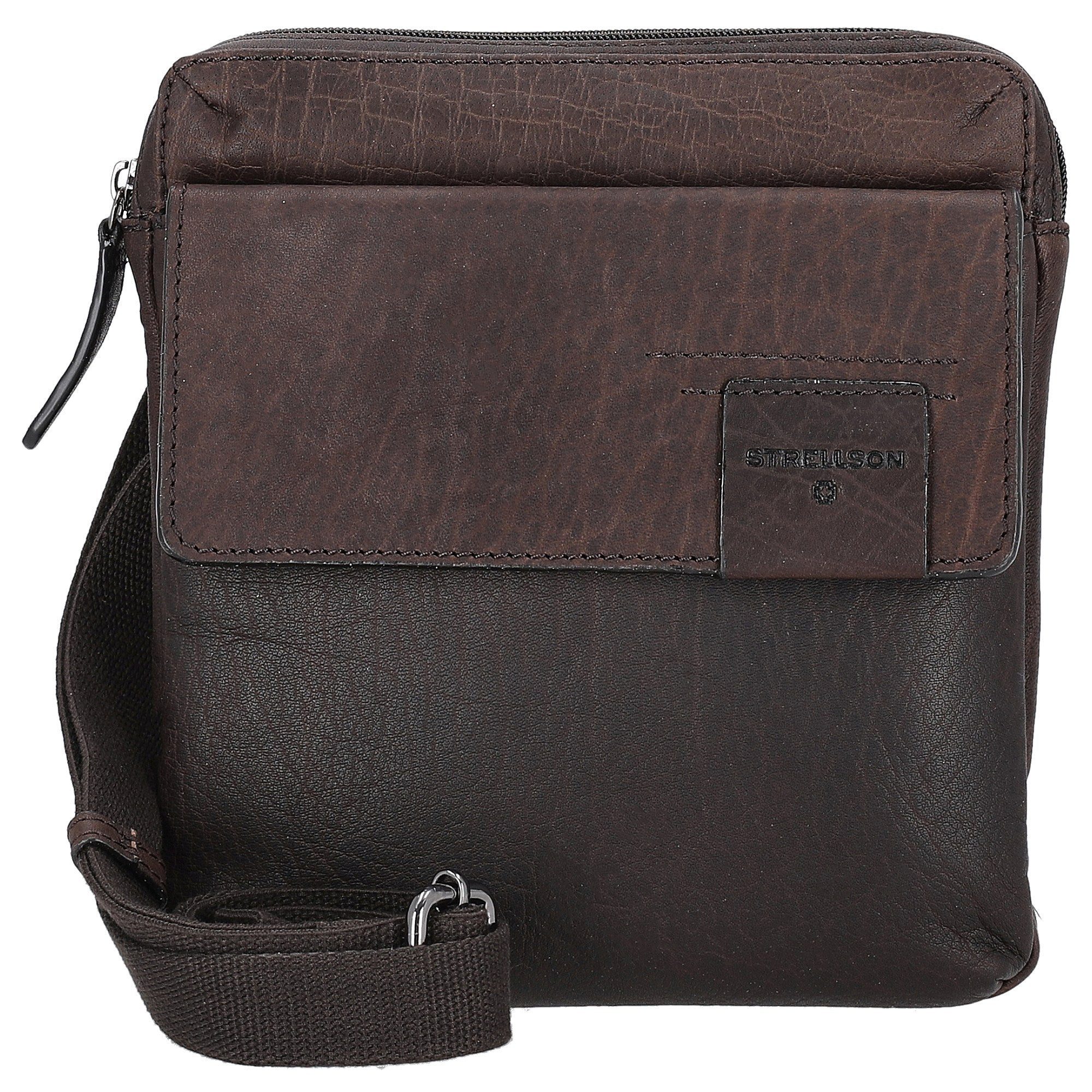 Strellson Umhängetasche Hyde Park 1.0 Marcus - Umhängetasche XS 22 cm (darkbrown)