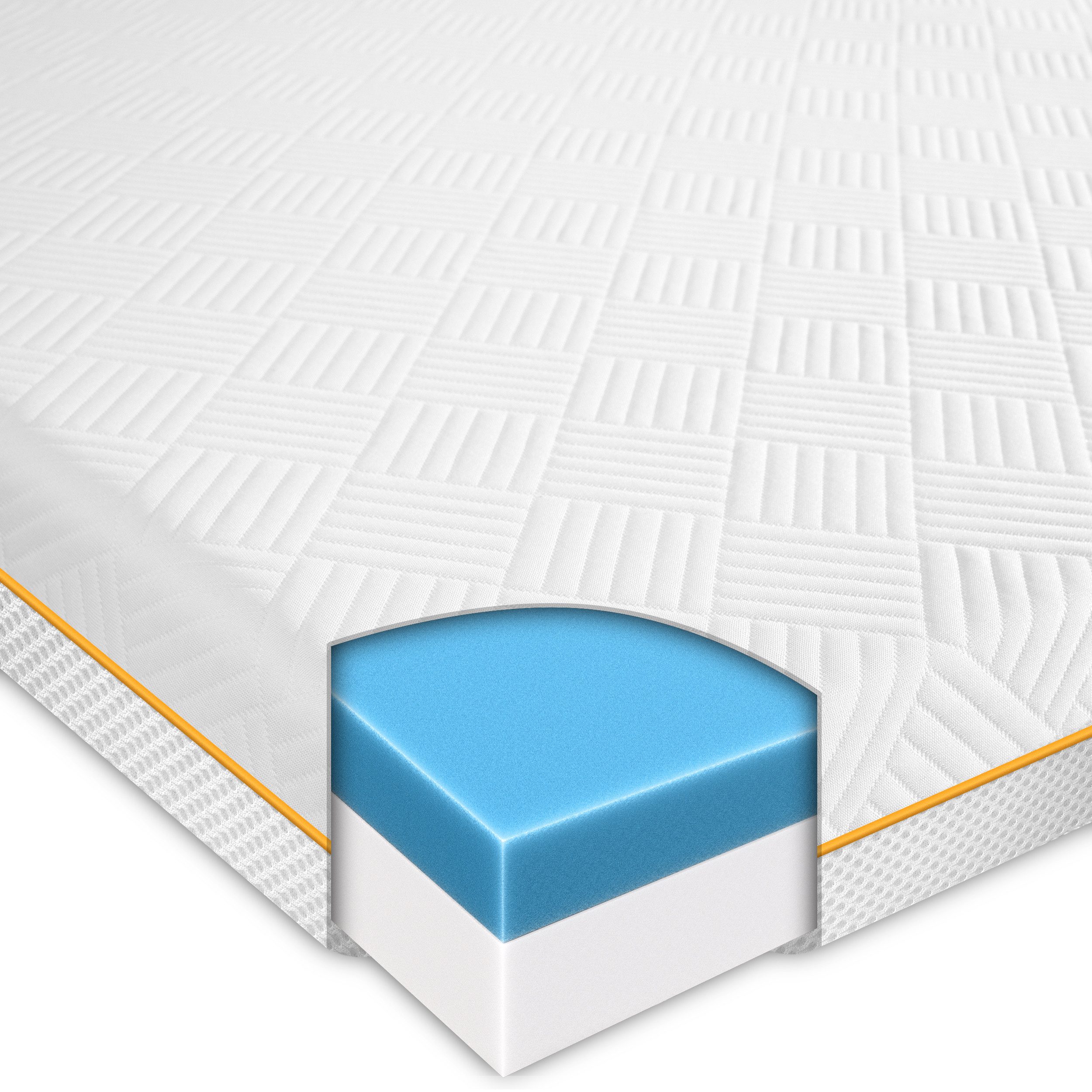 Gentle North, Topper Gel-Memory- und Komfortschicht – 7 cm – Stärke H2/H3 – Matratzentopper, (1-tlg), 7 cm, schadstoffgeprüft (Stoffe, Fäden, Reißverschlüsse & Schaum etc)