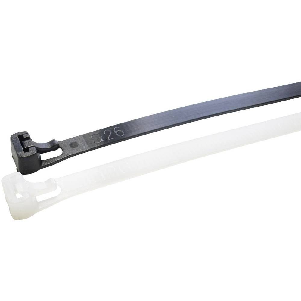 WKK Kabelbinder Lösbarer Kabelbinder 150x7.6mm 11887071 Lösbar, UV-stabilisiert, beständig gegen Öl, beständig gegen Lösungsmi