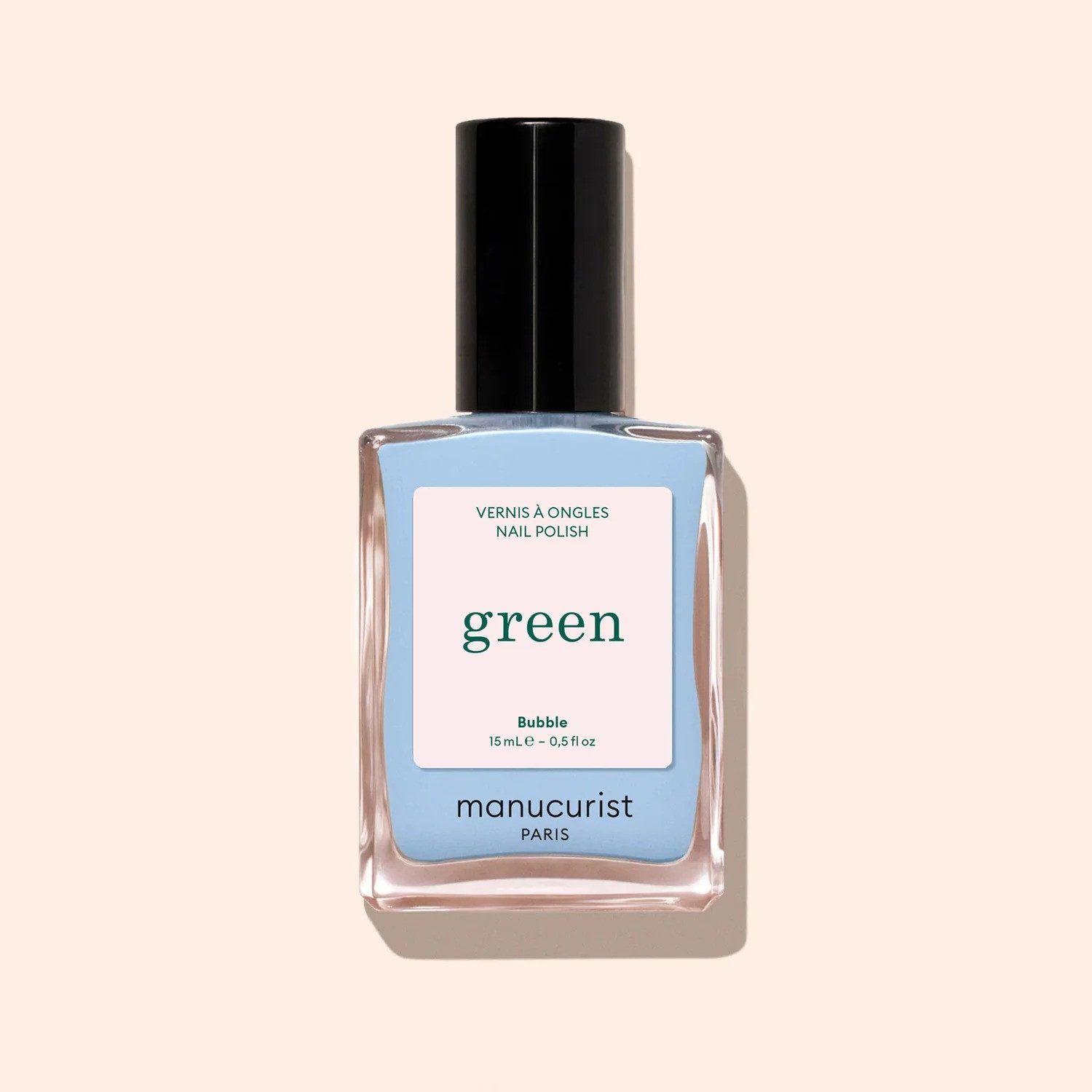 manucurist Nagellack Grüner Nagellack, Nagellack Bubble, 15 ml