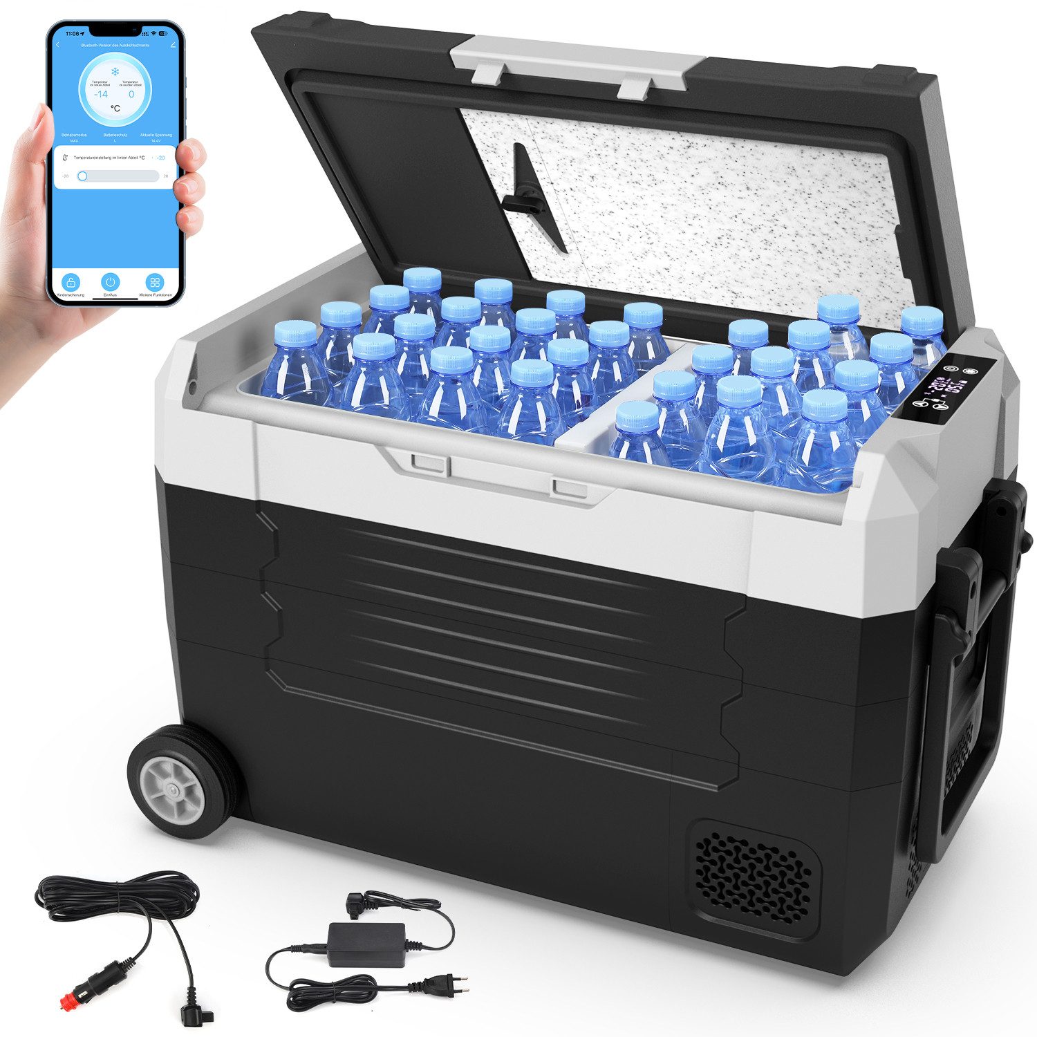 oyajia Kühlbox Kompressor mobiler Autokühlschrank