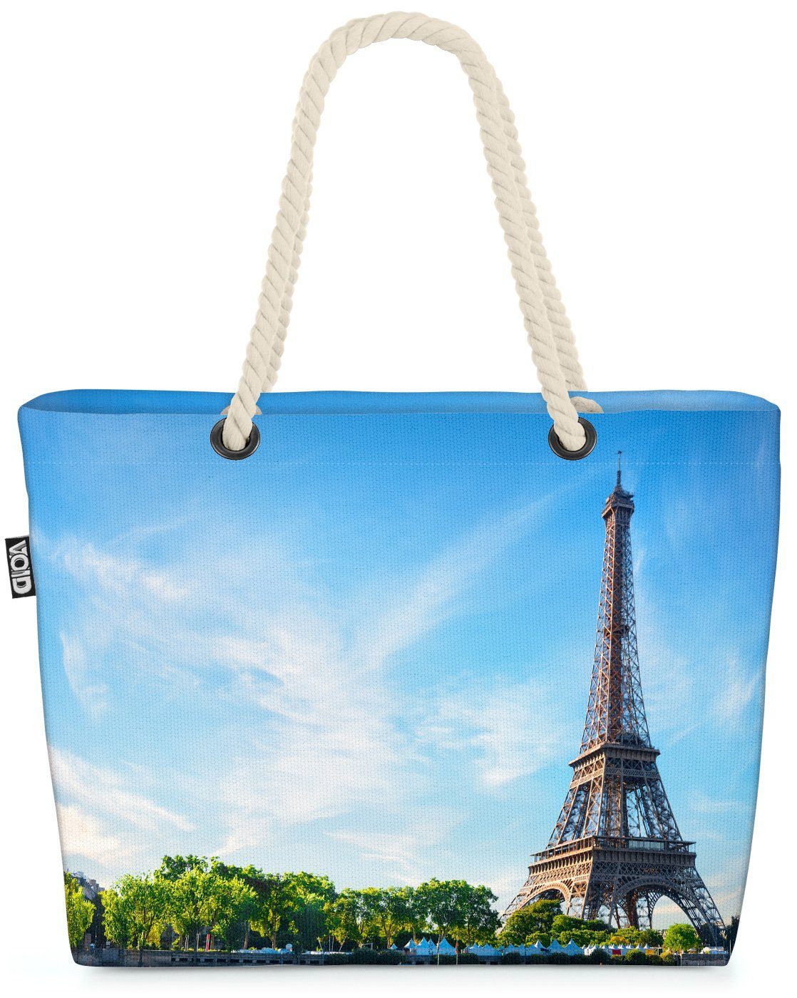 VOID Strandtasche (1-tlg), Paris Eiffelturm Beach Bag Seine Stadt Hauptstadt Frankreich Europa Liebe Franz