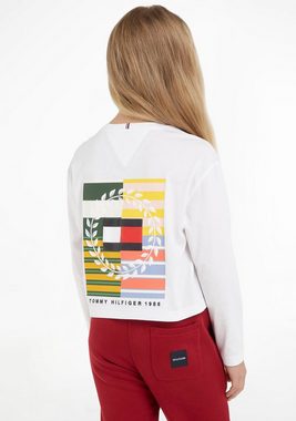 Tommy Hilfiger Langarmshirt MULTI ARTWORK TEE L/S mit großem Print auf dem Rücken & kleinem auf der Brust