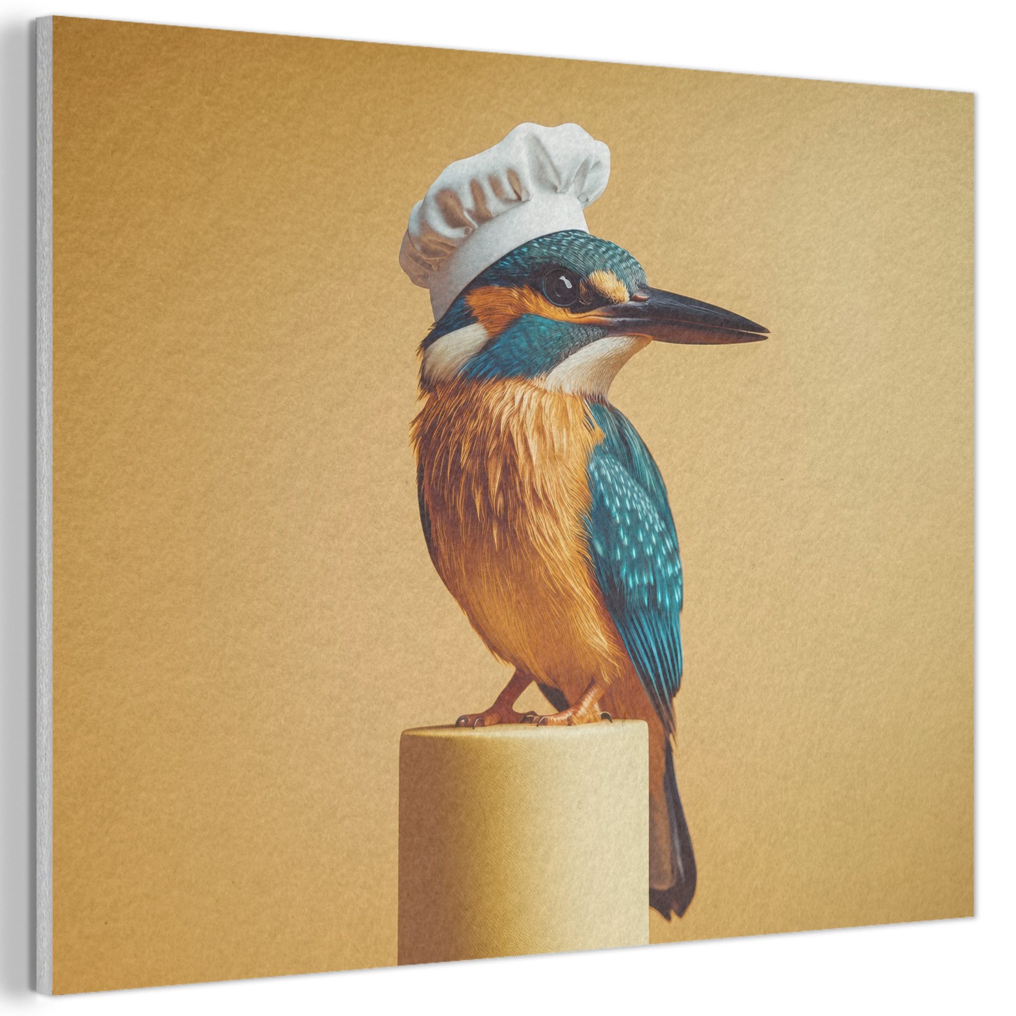 Kochmütze - Eisvogel - Gelb