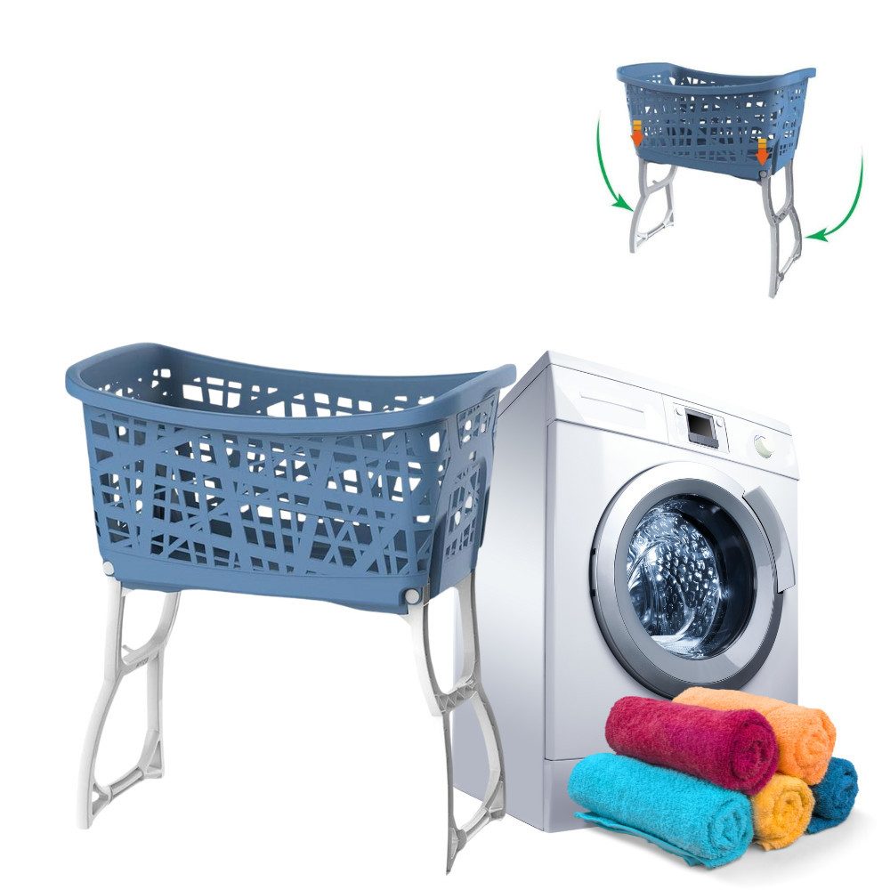 GarPet Wäschekorb Wäschekorb mit Füßen Wäschewanne mit Henkel und Beinen kl günstig online kaufen