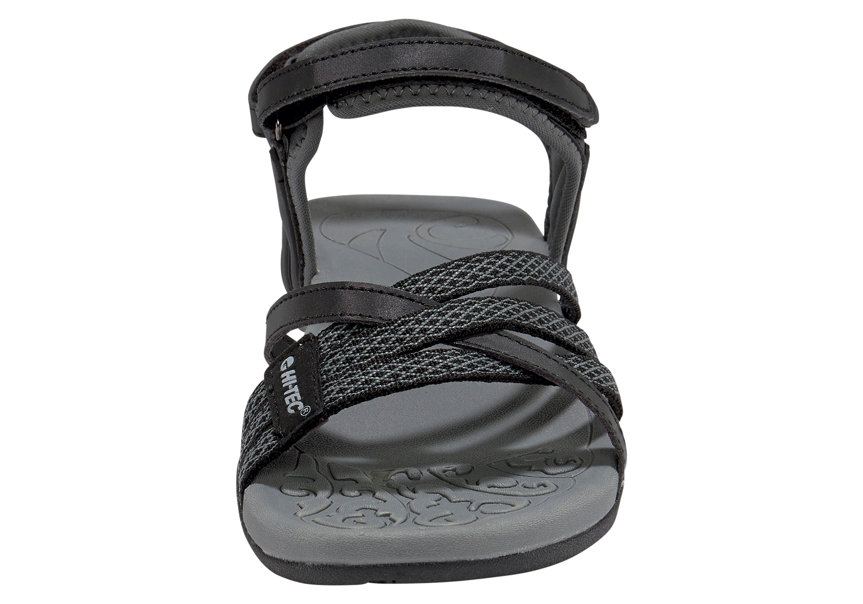 Black-Charcoal Outdoorsandale Klettverschluss Hi-Tec mit SAVANNA II