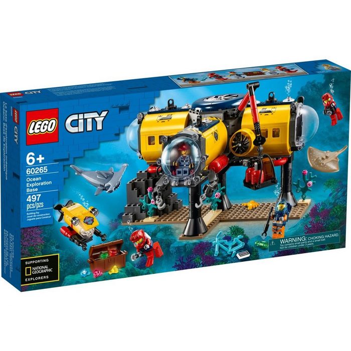 LEGO® Konstruktionsspielsteine LEGO® City - Meeresforschungsbasis (Set 497 St)