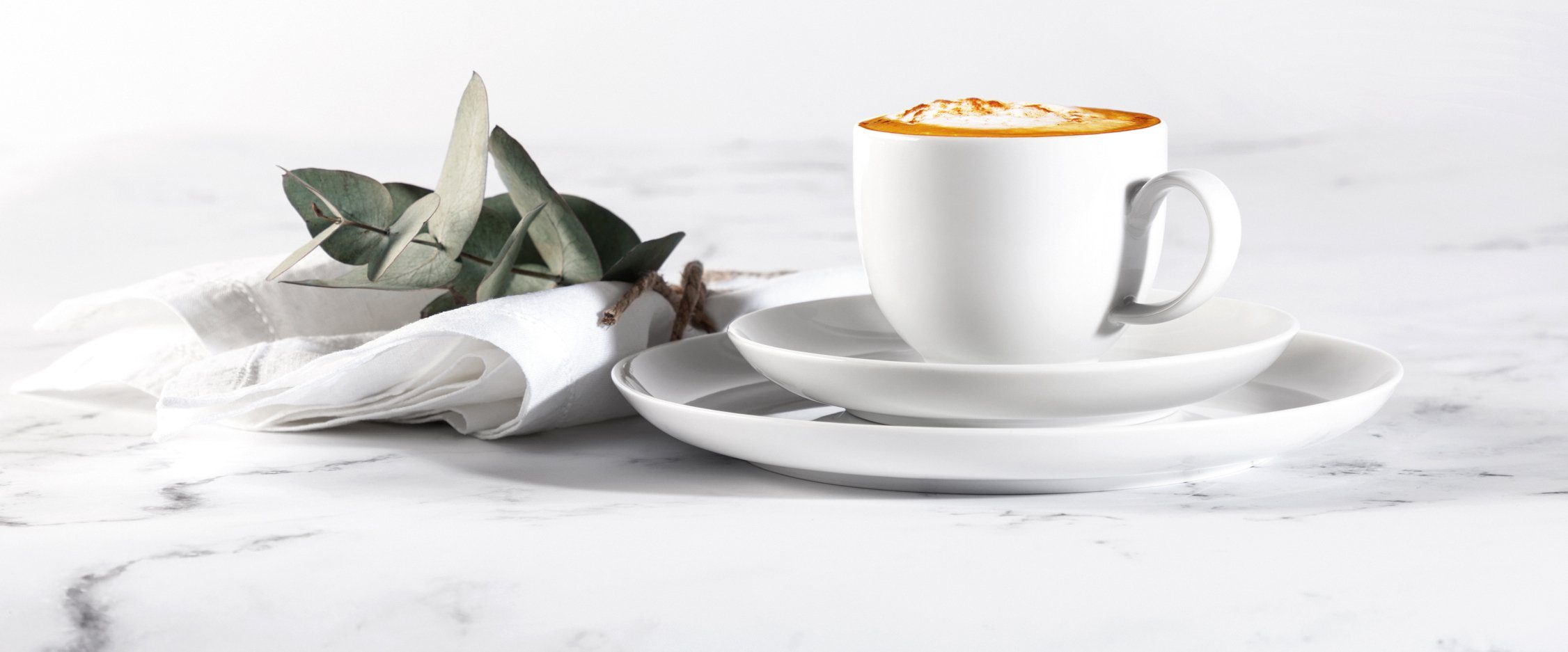 Seltmann Weiden Kaffeeservice Geschirr-Set, Service Lido (18-tlg), 6 Personen, Porzellan, Tassen, Untertassen, Teller, 18 Teile, für 6 Personen, Made in Germany