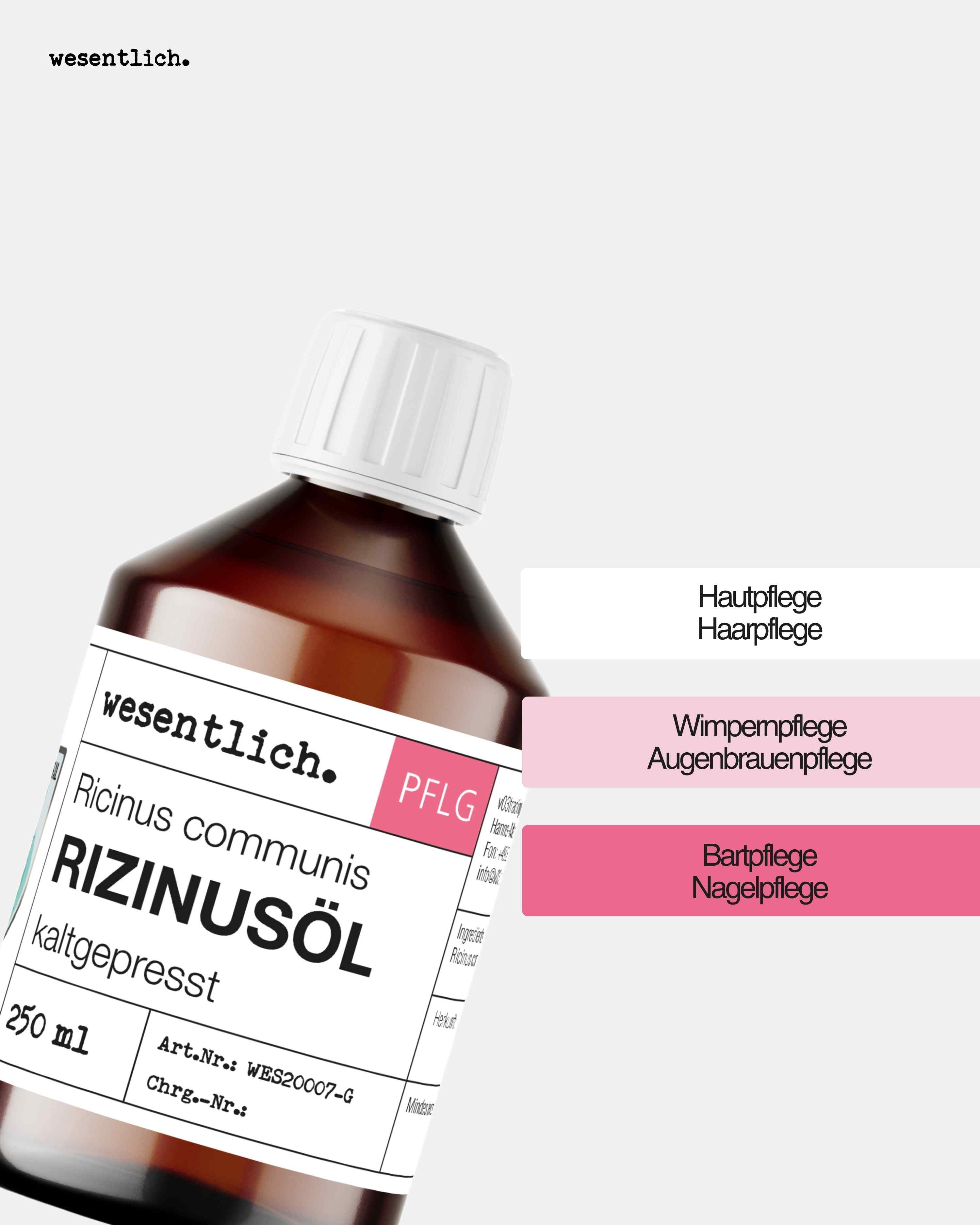 wesentlich. Körperöl Rizinusöl kaltgepresst 250ml