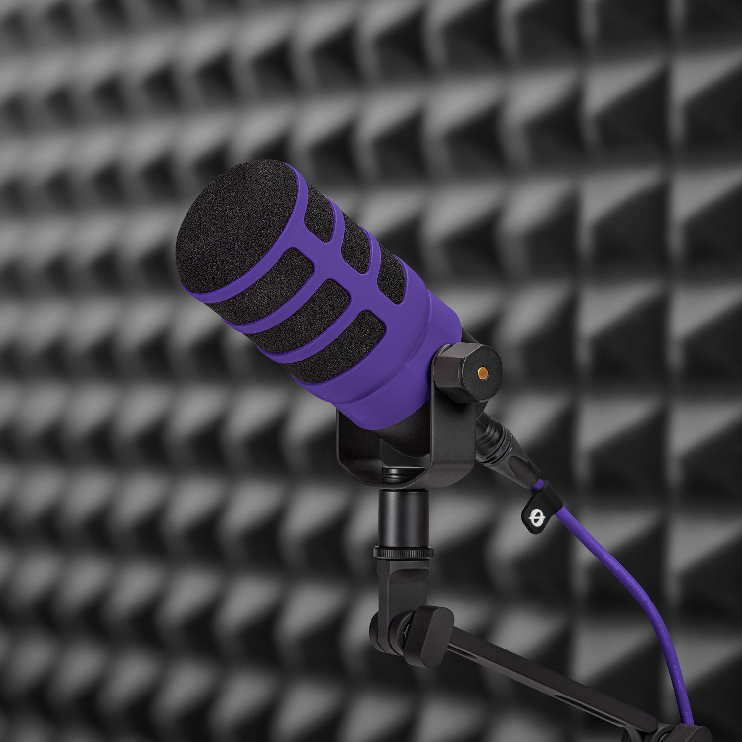 RØDE Mikrofon Rode WS14 Deluxe Popschutz für Podmic Lila (Set), hochwertiges Mikrofon