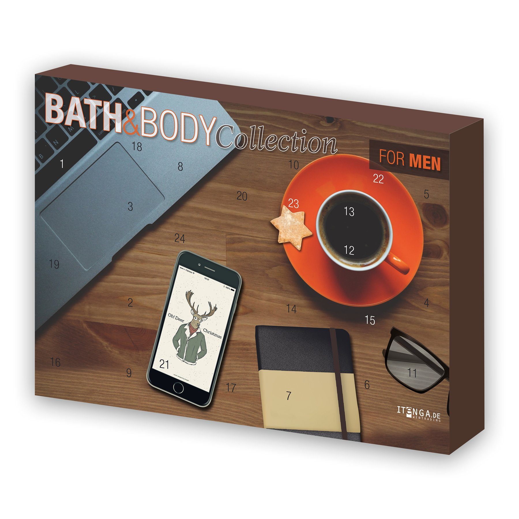 ACCENTRA Adventskalender Adventskalender Männer Bath Body for Schreibtisch (Motiv & Busines Men