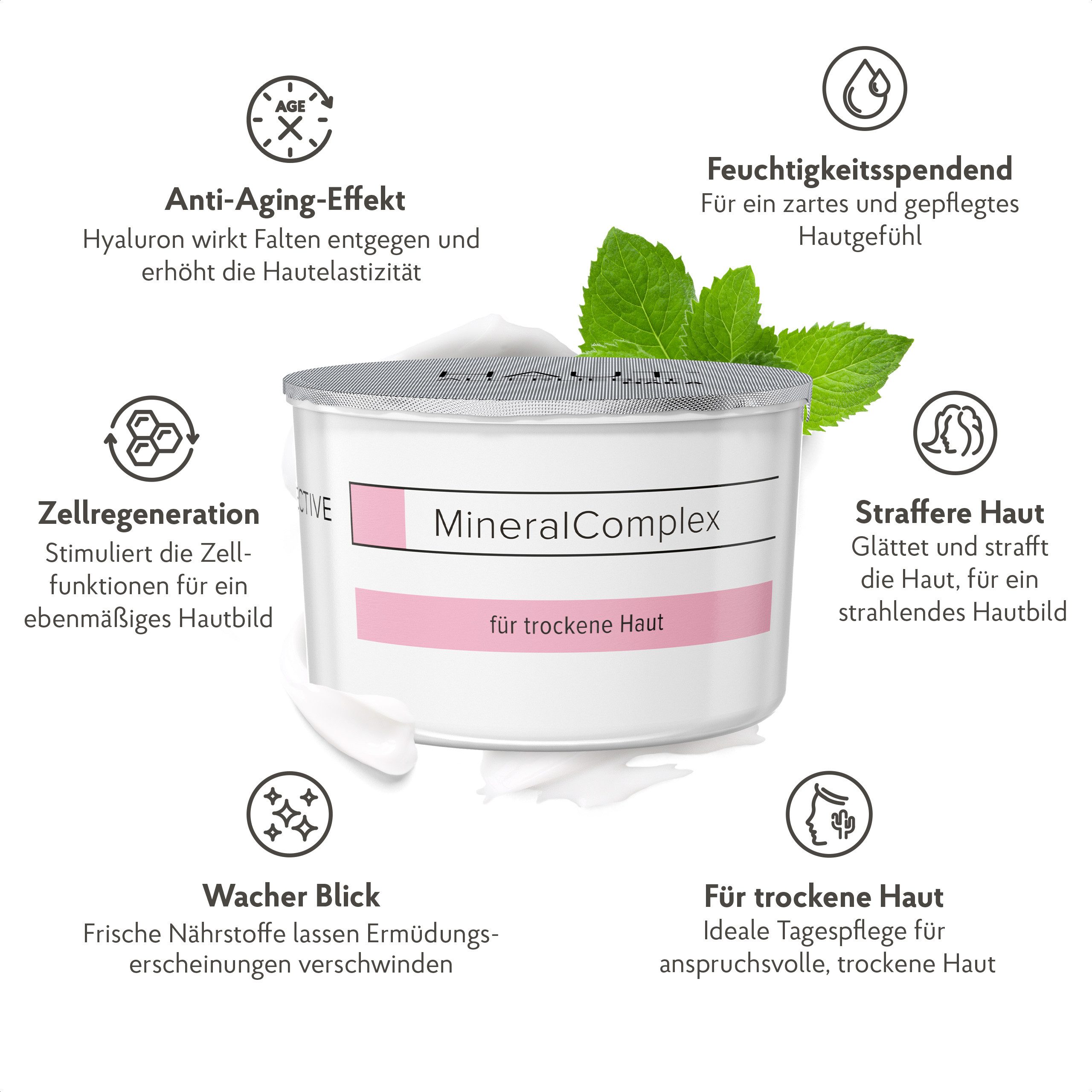 HAUTALLERLIEBST Gesichtspflege MineralComplex Intensiv Pflegecreme 50ml