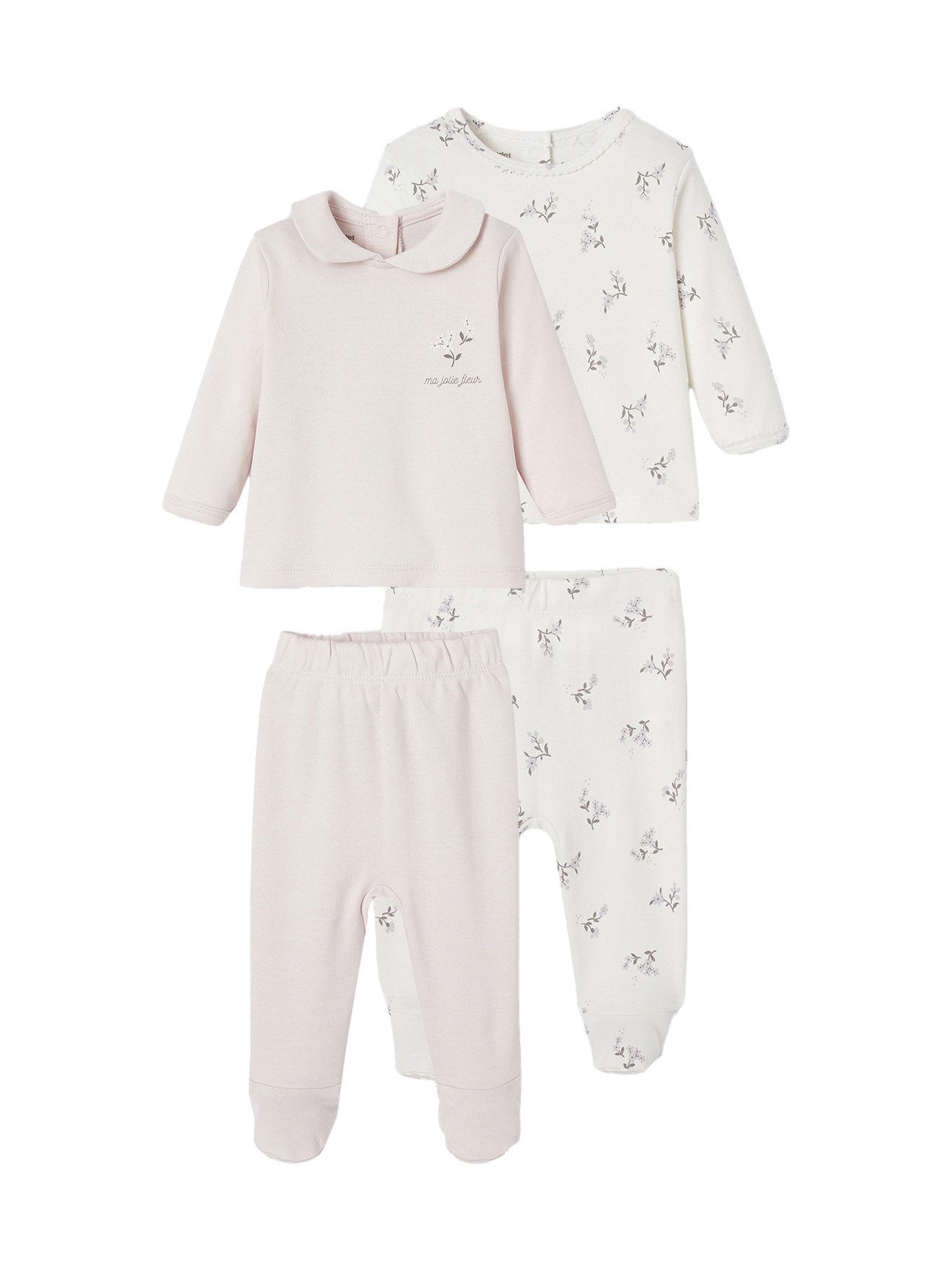 Schlafanzug Bio-Kollektion: 2er-Pack Baby Schlafanzüge