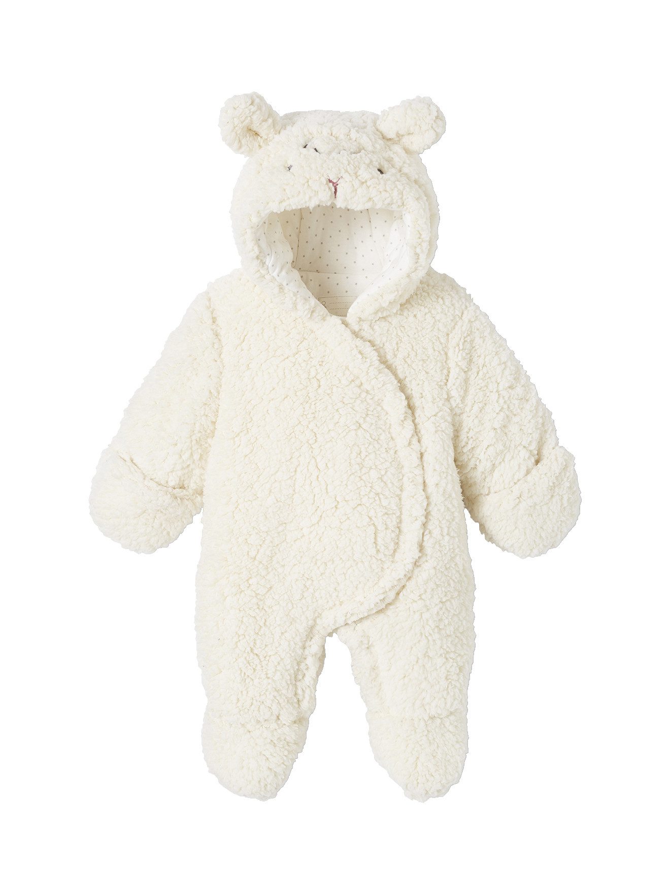 vertbaudet Overall Baby Overall aus Webpelz mit Recycling-Polyester