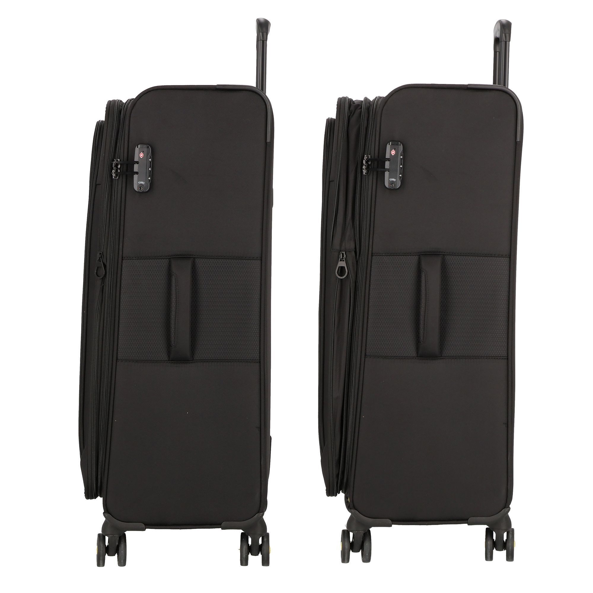 D&N Weichgepäck-Trolley Travel Line, 4 Rollen, Nylon