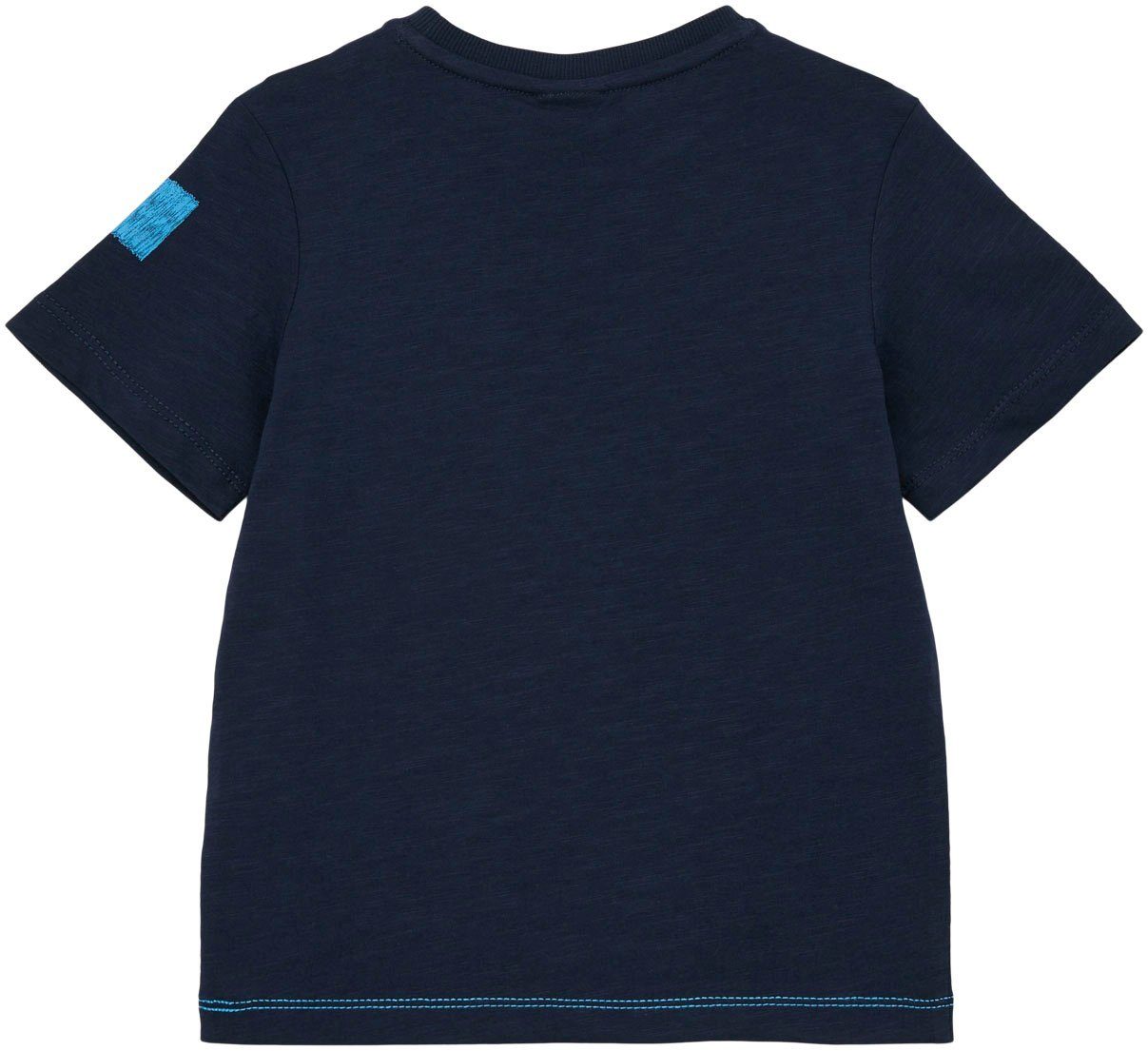 blue s.Oliver am Junior Stickereien Arm T-Shirt