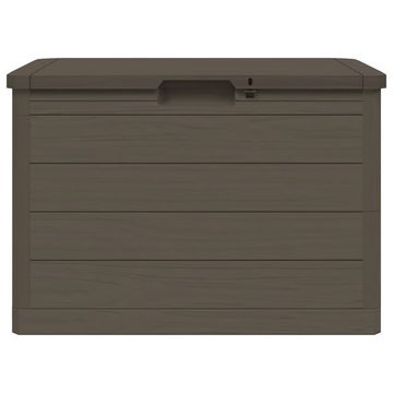 vidaXL Gartenbox Outdoor-Kissenbox Braun 77,5x44,5x53 cm Polypropylen