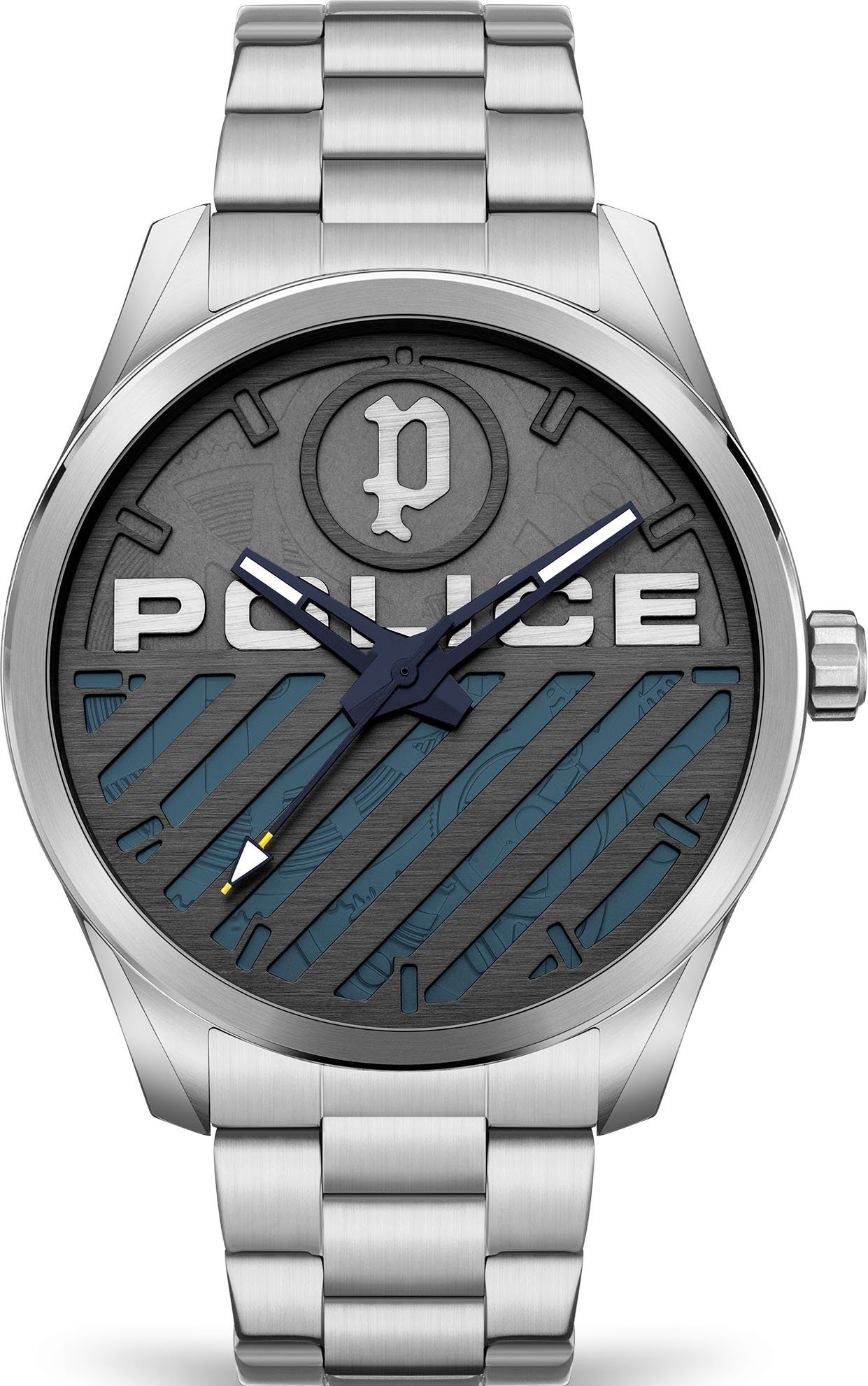 Police Quarzuhr GRILLE, PEWJG2121404 silber