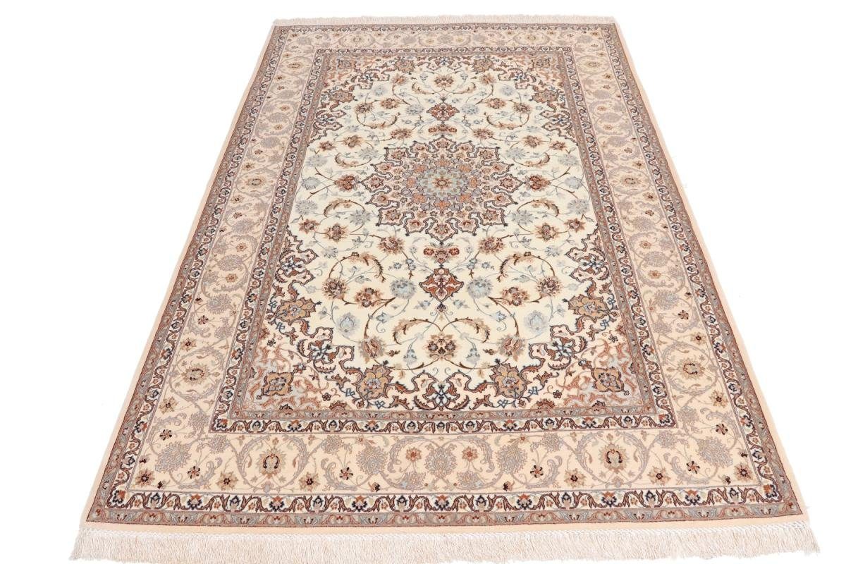 8 Handgeknüpfter Nain mm Isfahan rechteckig, Höhe: Trading, 155x235 Orientteppich Seidenkette Orientteppich,